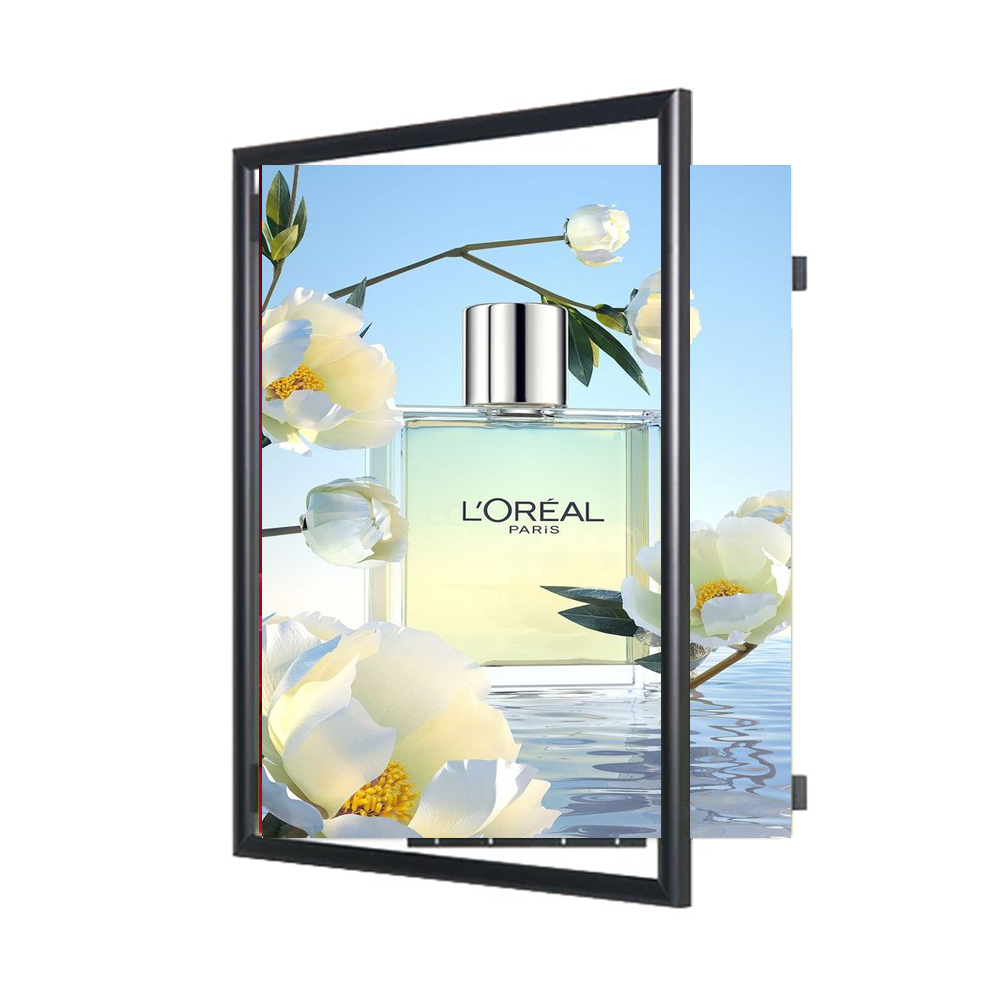 16x20 Poster Frame with Swing Open Design - Quick Change Metal Display Frame for Art, Photos & Posters - Perfect for Home, Office & Gallery Decor