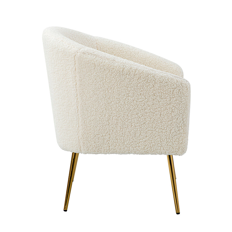 Bari Barrel Armchair - Modern Upholstered Accent Chair for Living Room, Bedroom & Office - Comfortable Lounge Seating with Stylish Design