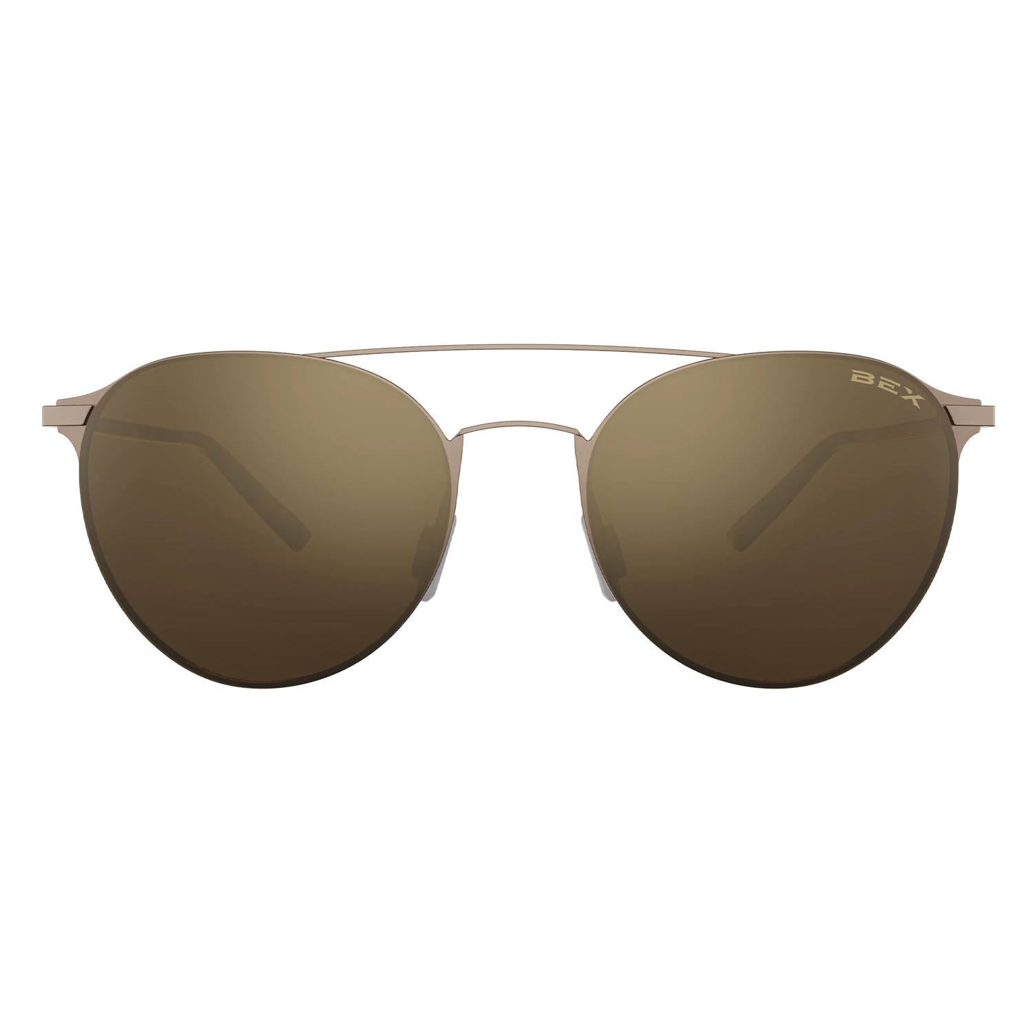 BEX Gold & Brown Demi Sunglasses for Women - Vintage Retro Cat Eye Shades with UV Protection - Perfect for Beach, Driving & Outdoor Fashion Accessories