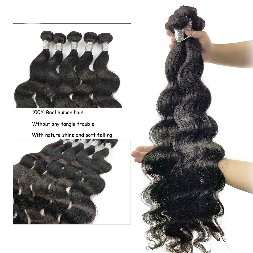 8-40 Inch Brazilian Human Hair Bundles - 3 Bundles 26