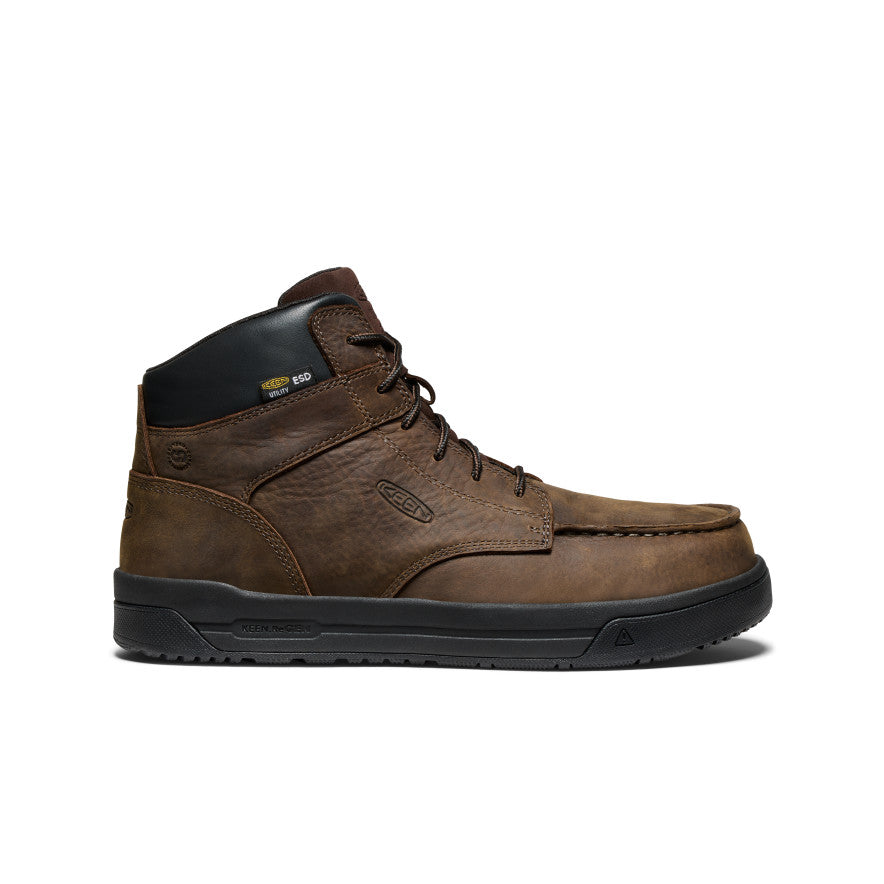 Men's Gibson ESD Safety Boots with Carbon Toe - Cascade Brown/Black Work Boots for Electricians & Construction Workers