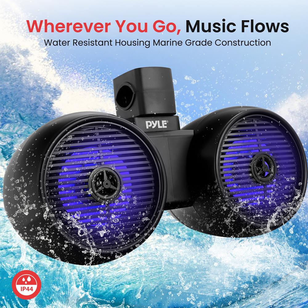 Waterproof Bluetooth Wakeboard Speaker System - Portable Marine Audio for Boating, Pool Parties & Outdoor Adventures