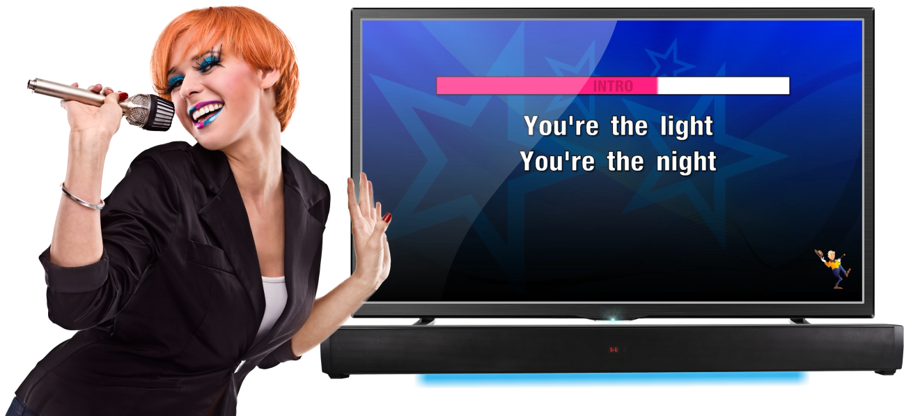 Starbar Karaoke Soundbar with Bluetooth, Microphone & LED Lights - Portable Home Karaoke System for Parties, Singing & Entertainment - Perfect for Living Room, Game Room & Family Gatherings