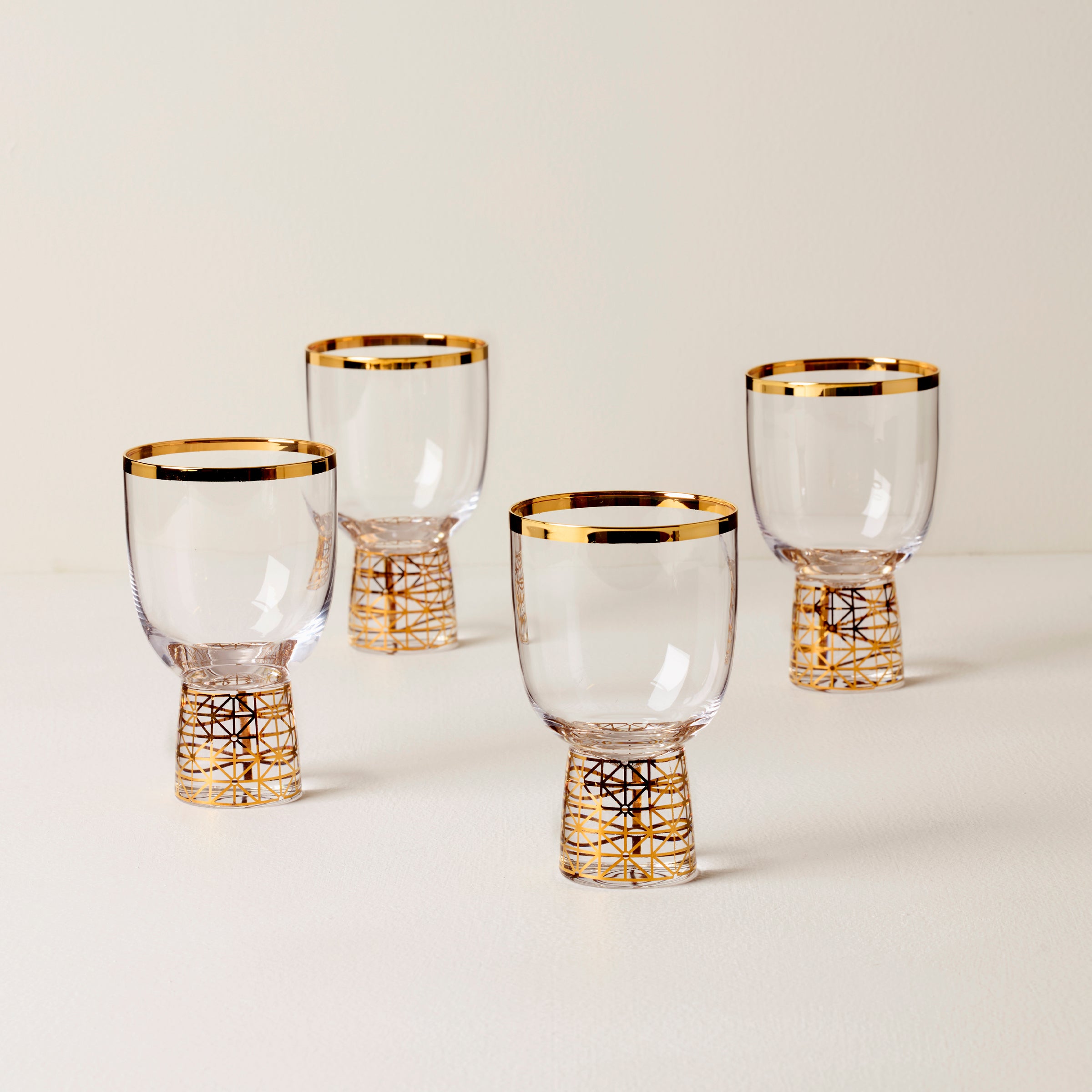 Premium Tuscany Classics Gold Frost Wine Glasses Set of 4 - Elegant Stemware for Red Wine, White Wine & Champagne - Perfect for Dinner Parties, Weddings & Holiday Celebrations