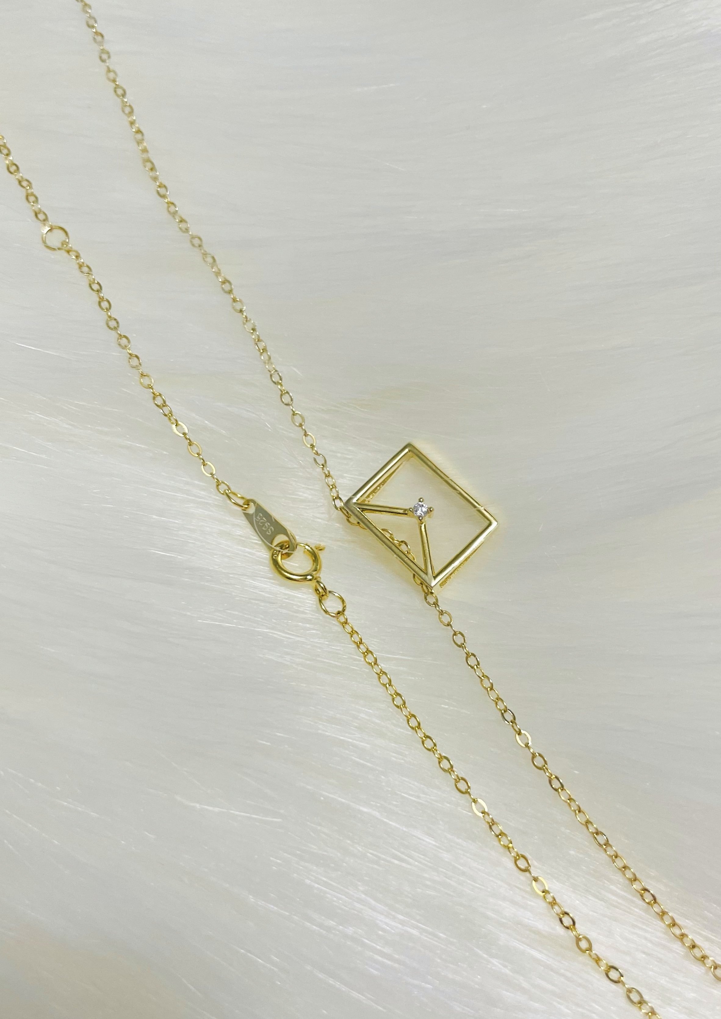 Elegant Gold Necklace for Women - 14K Gold Plated Envelope Pendant Necklace - Perfect for Valentine's Day, Anniversary & Birthday Gifts