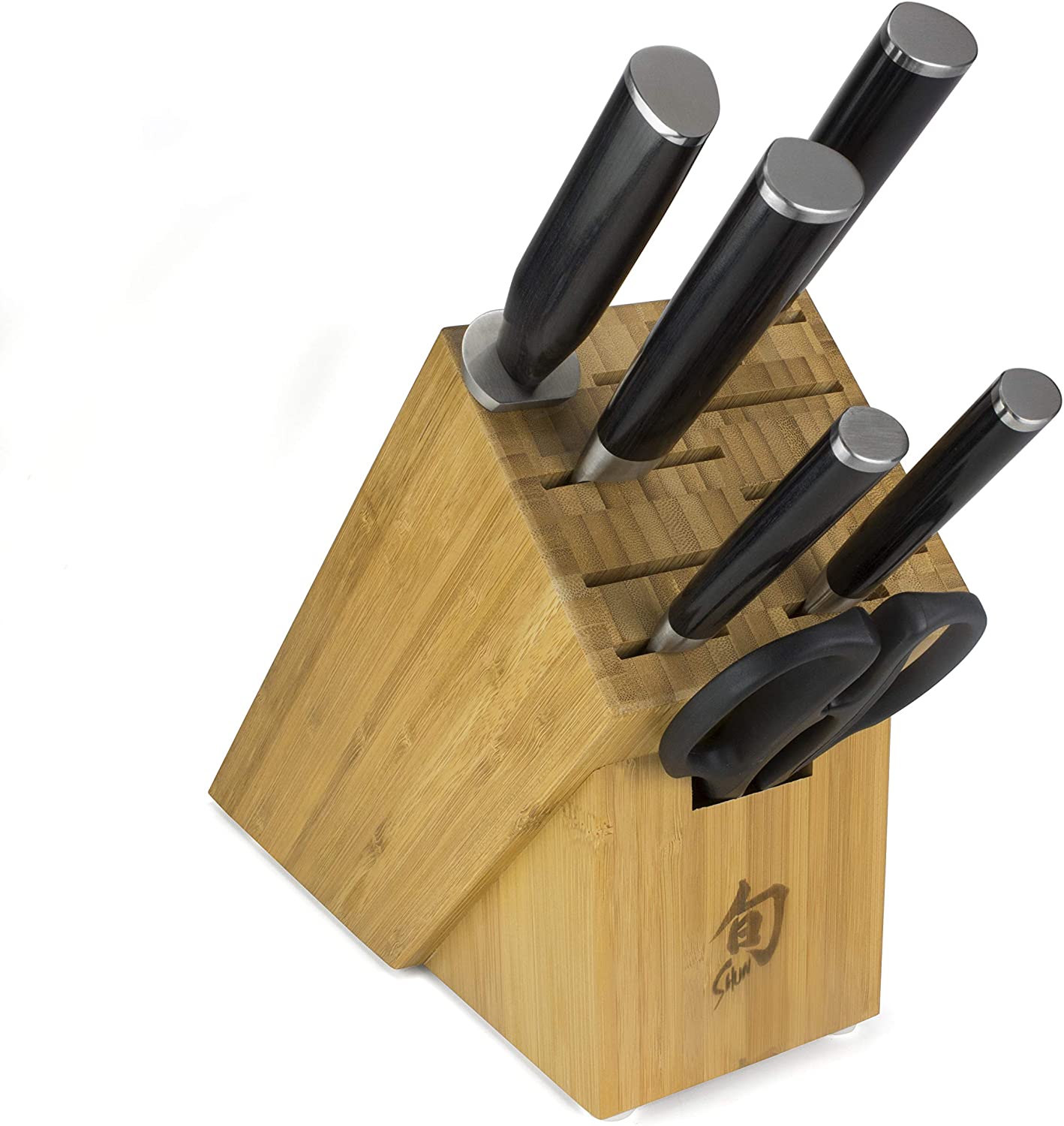 Shun 7-Piece Premium Knife Block Set - High-Quality Japanese Kitchen Knives for Professional Chefs & Home Cooking - Perfect for Slicing, Dicing & Chopping Vegetables, Meat & More