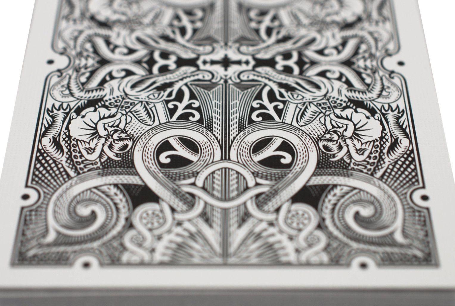 Premium Black Gatorbacks Playing Cards - Professional Poker & Magic Trick Card Deck for Casino Nights, Game Nights & Cardistry Performances