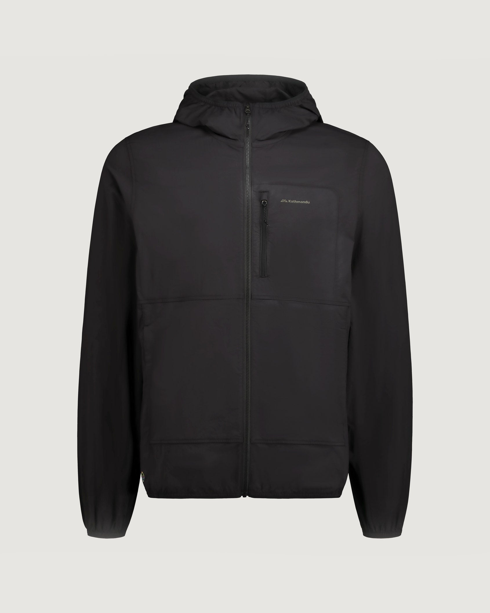 Men's EVRY Where Stretch Windbreaker Jacket - Lightweight Waterproof Running Hoodie for Outdoor Sports & Travel (Black Stingray) | Perfect for Hiking, Jogging & Casual Wear