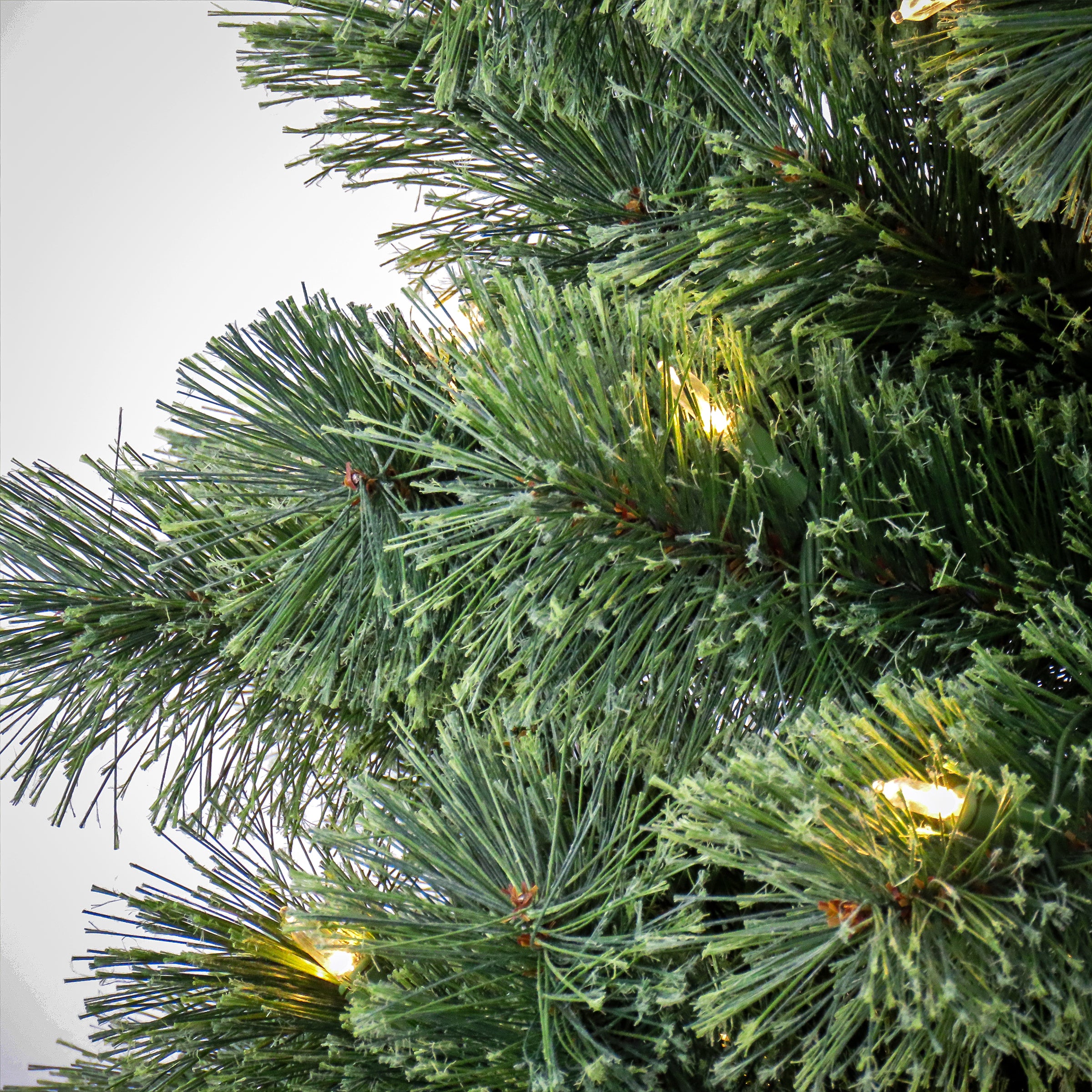 7.5 ft Pre-Lit Artificial Christmas Tree with Warm White LED Lights - Perfect for Home, Office, and Holiday Decorations