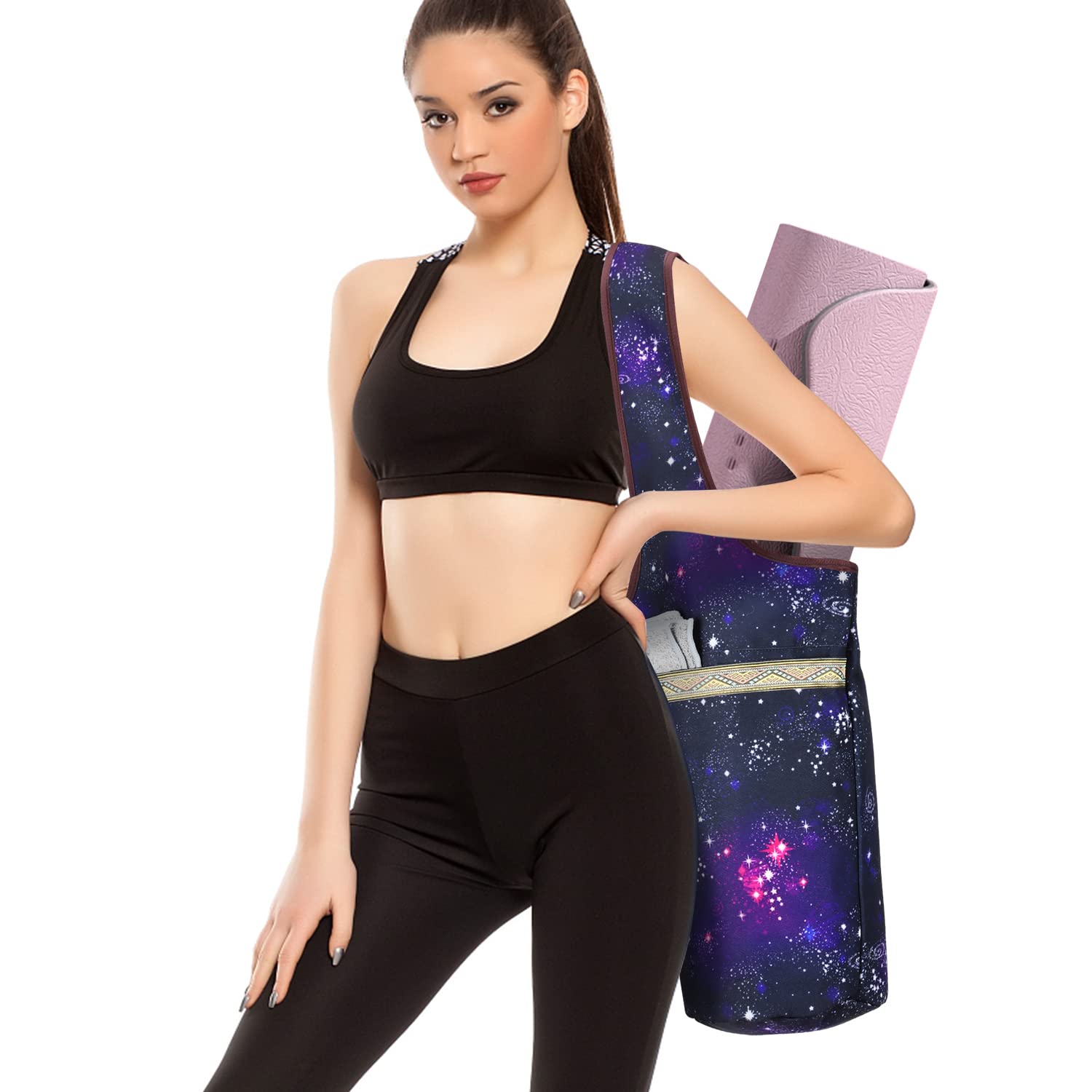 KYKU Yoga Mat Bag for Women - Tote Carrier for Mats & Accessories - Perfect for Yoga & Travel