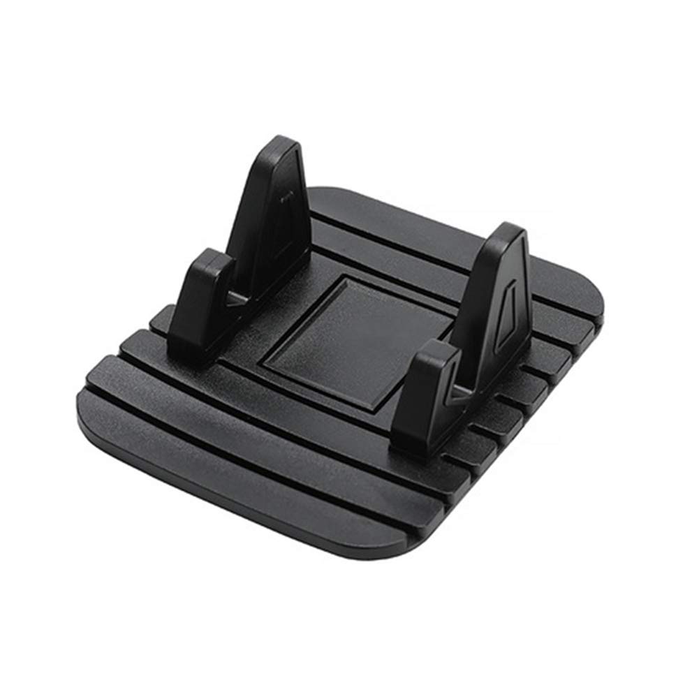 Universal Car Phone Mount Holder - Non-Slip Dashboard Stand Compatible with iPhone 11 Pro Max/XS/XR/X/8/7 & Galaxy Note/S10 (Black) | Perfect for Hands-Free Driving, GPS Navigation & Safe Commuting
