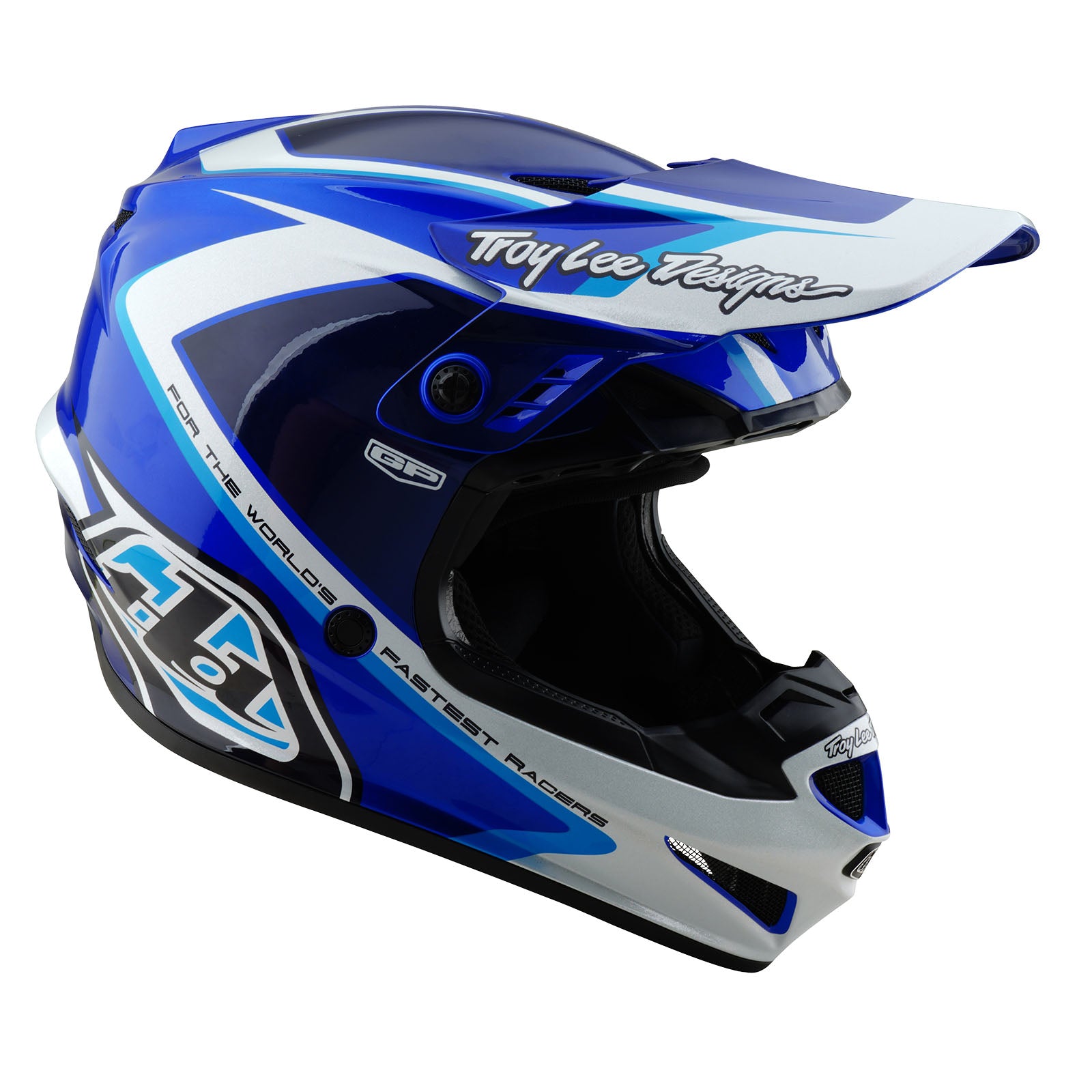 Youth GP Helmet Shutter Blue - Lightweight Motorcycle Helmet for Kids - Perfect for Racing, Motocross & Off-Road Adventures