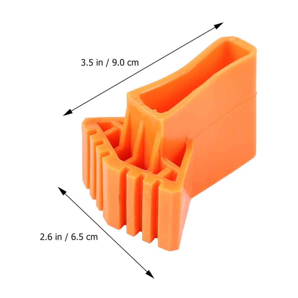 DOITOOL 2-Pack Foldable Stair Treads Non-Slip Vinyl Chair Leg Pads - Replacement Stair Feet Protectors for Furniture, Wooden Floors & Hardwood Stairs (Home, Office, Staircase Protection)
