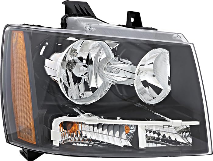 Chevrolet Chevy Avalanche Suburban Tahoe Tahoe Hybrid Right Passenger Side Headlight Assembly Replacement - Compatible with 2007-2014 Models - Perfect for Night Driving & Off-Road Adventures