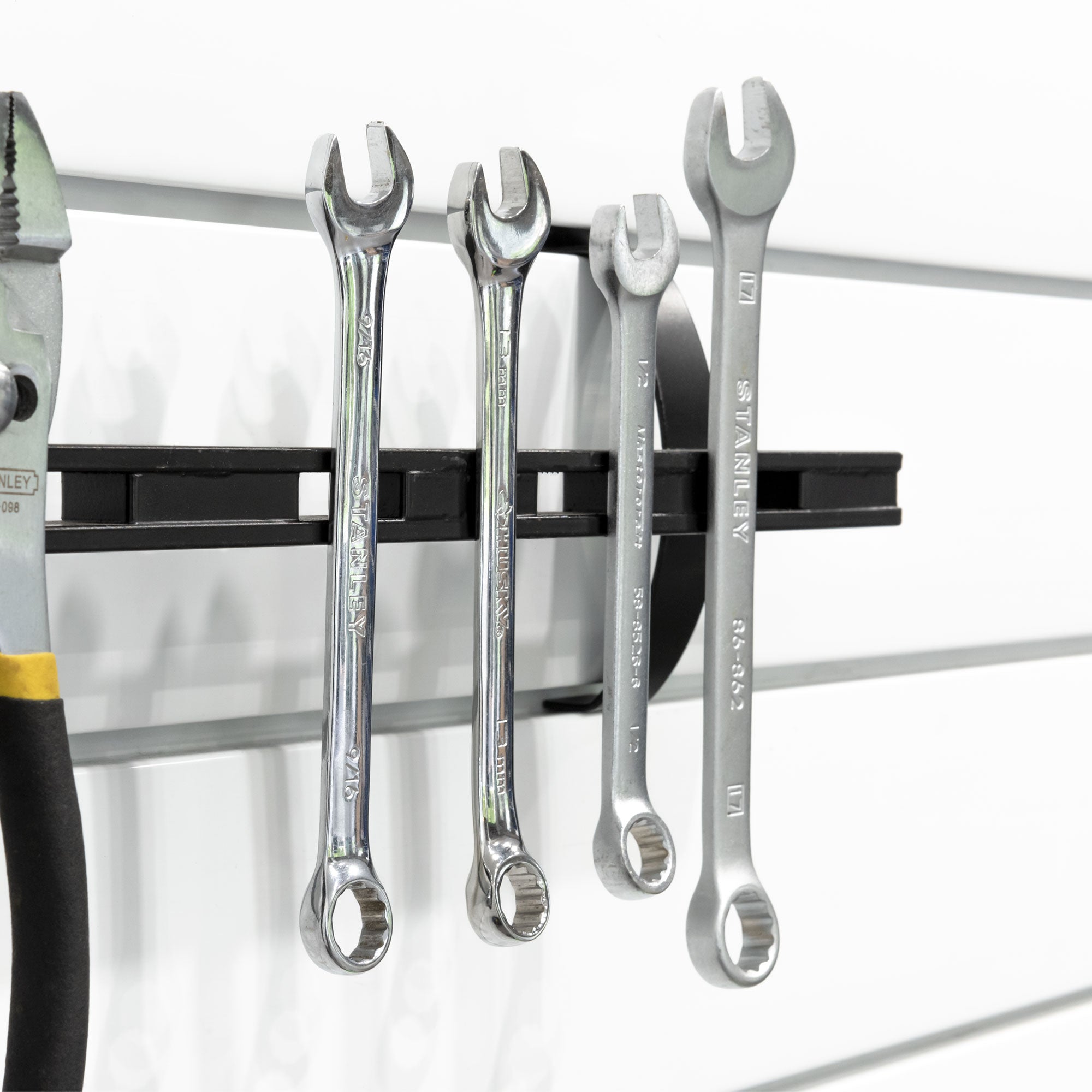 2 Pack Magnetic Tool Holder - Strong Neodymium Magnets for Workshop, Garage & DIY Projects - Organize Wrenches, Screwdrivers & More