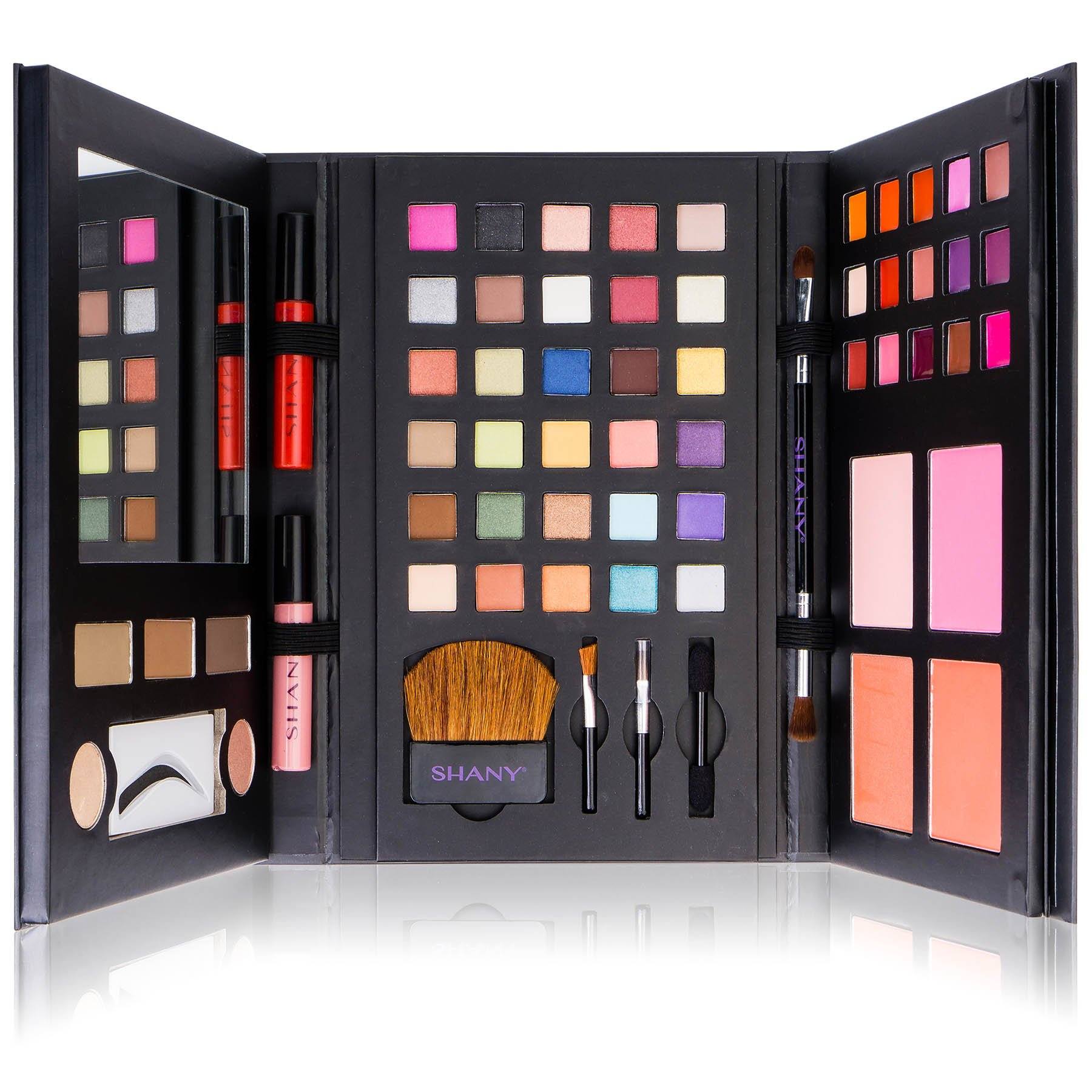 Premium All-in-One Travel Makeup Palette - Luxe Book Makeup Set with Mirror | Perfect for On-the-Go Beauty & Compact Cosmetics Organization | Ideal for Travel, Gym Bag, Office Touch-Ups & Gift Giving