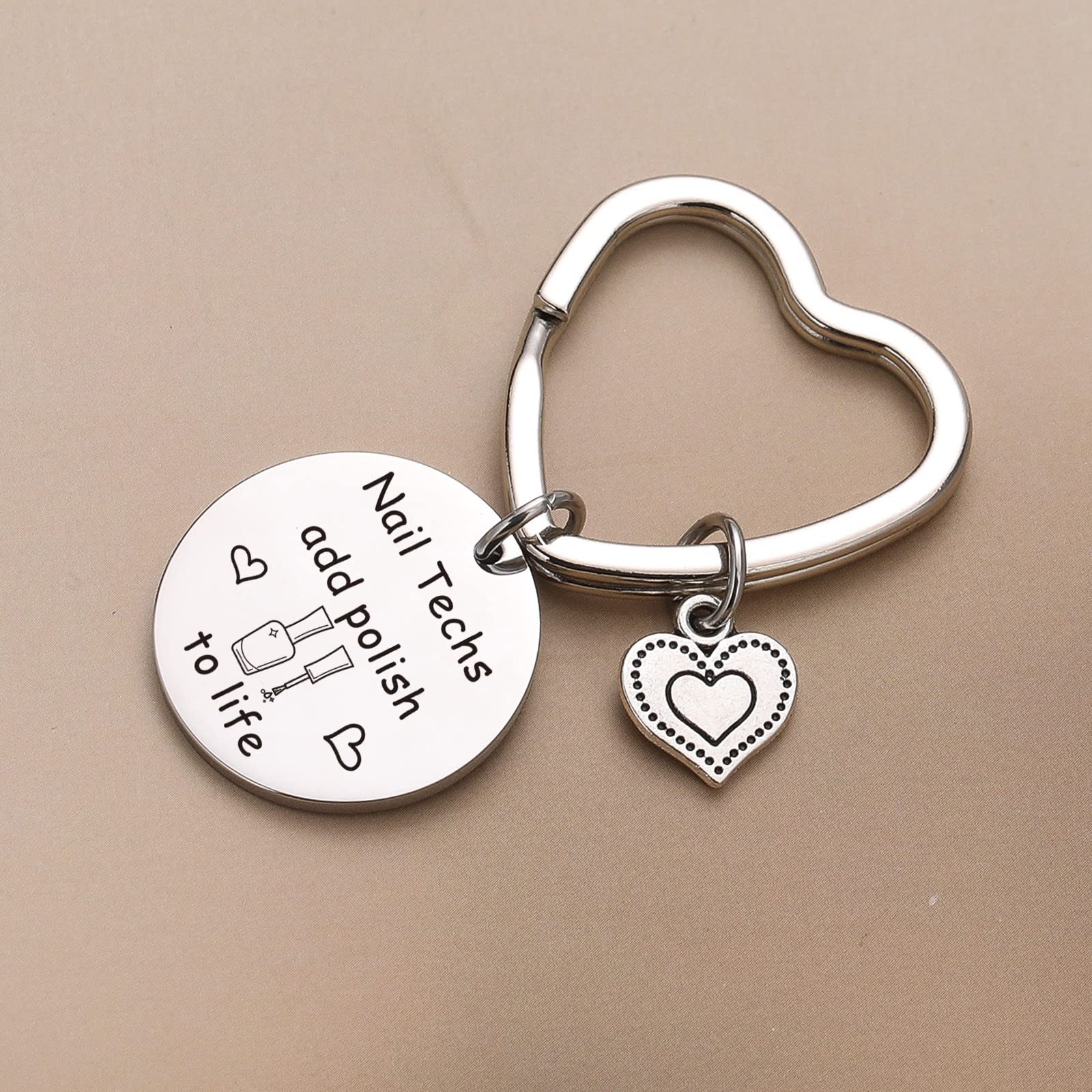 Nail Technician Jewelry Keychain - Perfect Gift for Nail Artists, Manicurists & Nail Stylists | Unique Nail Polish Themed Keychain for Professionals & Enthusiasts | Ideal for Salons, Appreciation Gifts & Daily Use