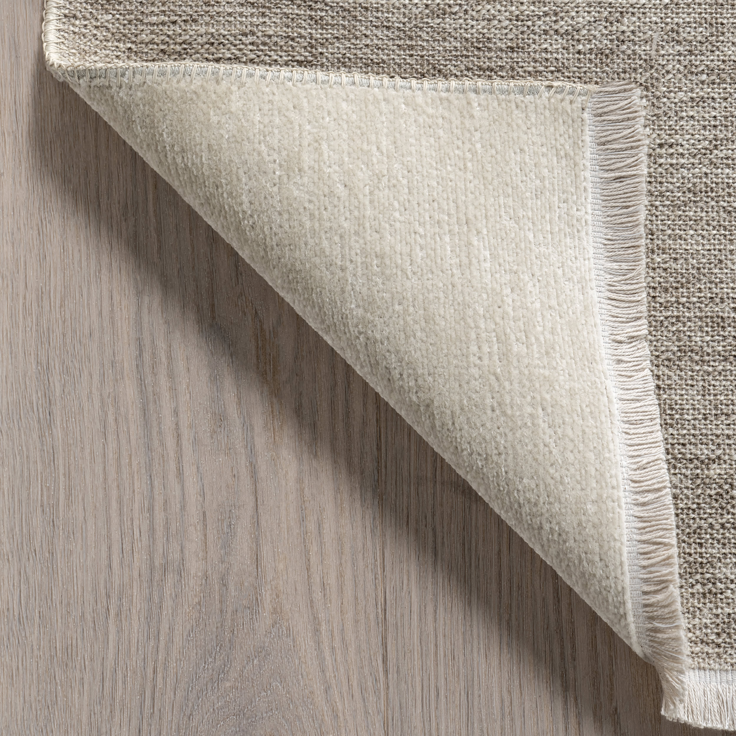 Darcy Dual Plaid Reversible Washable Rug - Soft Cream Area Rug for Living Room, Bedroom, Nursery | Machine Washable Non-Slip Floor Mat for Home Decor