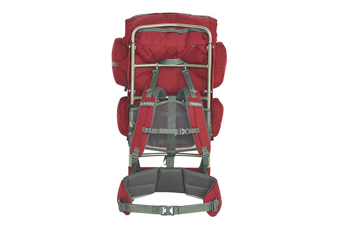 Kelty Trekker 65L Hiking Backpack for Men & Women - Lightweight Durable Travel Backpacking Pack with Adjustable Straps - Garnet Red - Perfect for Camping, Trekking & Outdoor Adventures