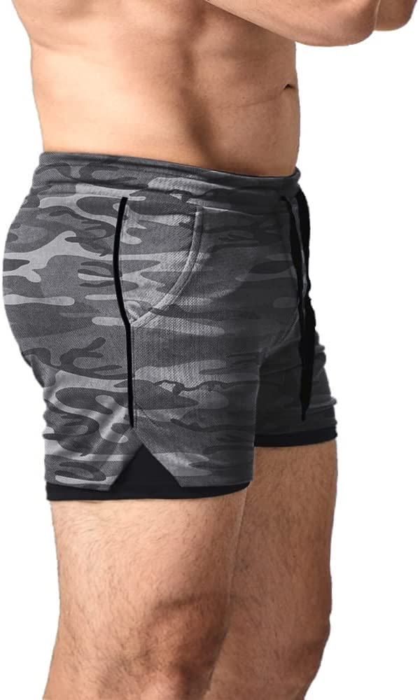 EVERWORTH Men's 2-in-1 Workout Shorts 5