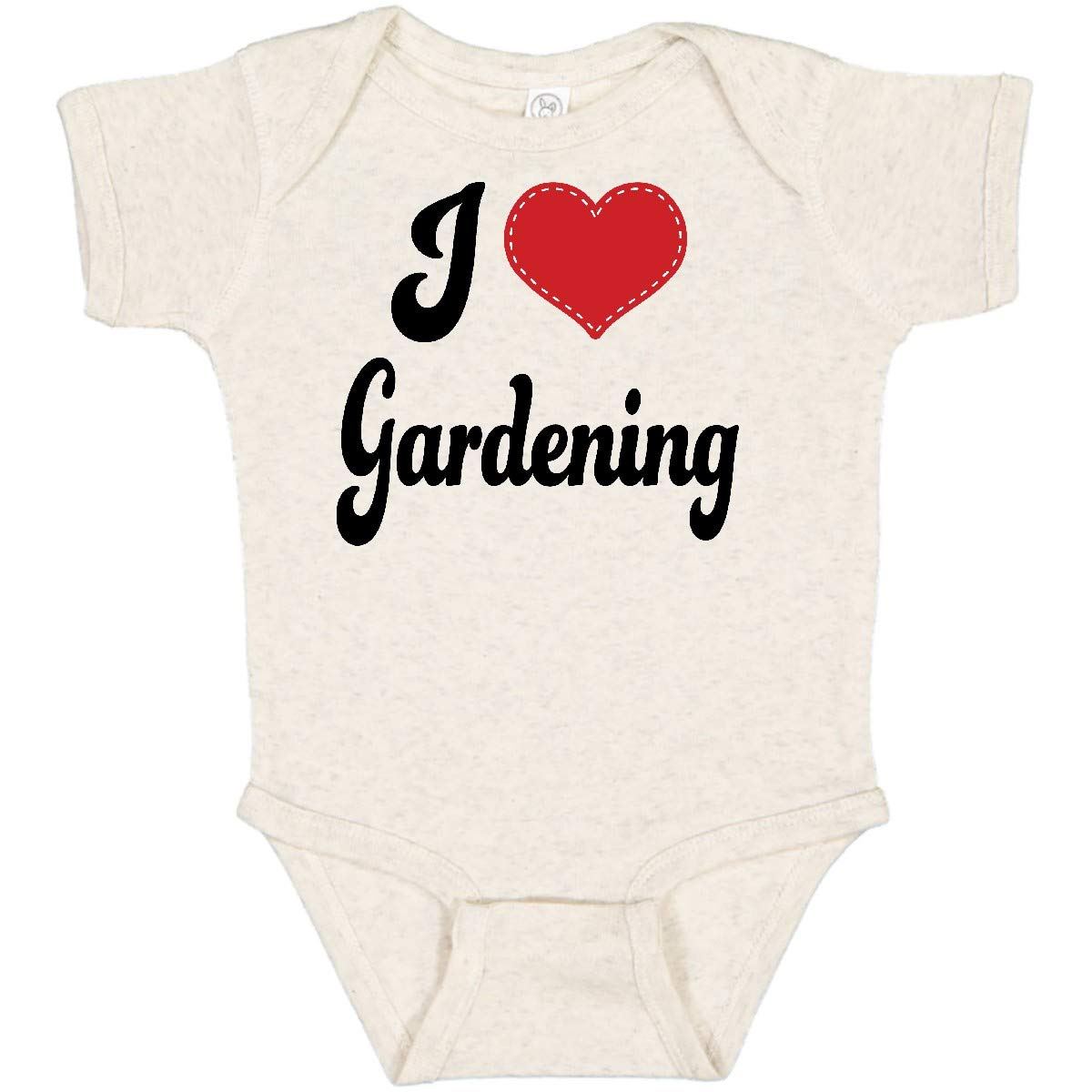 Inktastic I Love Gardening Baby Bodysuit - Cute Organic Cotton Onesie for Infants & Toddlers - Perfect Gift for Garden Lovers, Outdoor Play & Family Photos