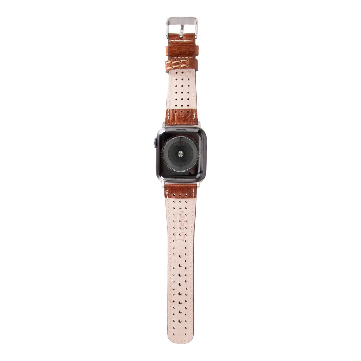 Premium Dark Brown Leather Rally Strap for Apple Watch - Durable & Stylish Replacement Band for Work, Gym & Everyday Wear
