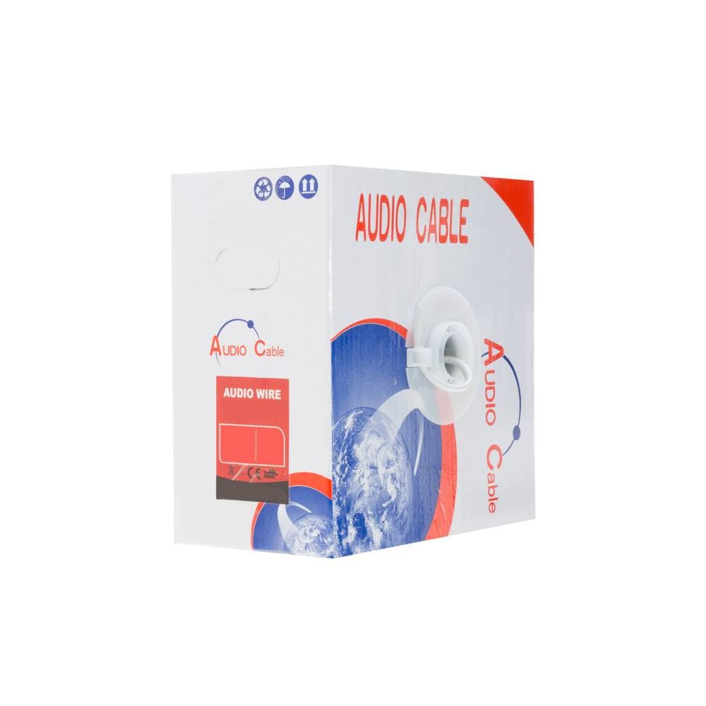 22/2 Shielded Alarm Wire - 500FT Solid Security Cable for Burglar & Intrusion Detection Systems - Ideal for Home, Office, and Commercial Security Installations