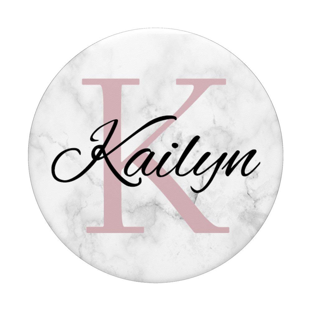 Kailyn Rose Pink Monogram Letter K Necklace for Girls - Elegant Personalized Jewelry Gift for Birthdays, Parties & Special Occasions