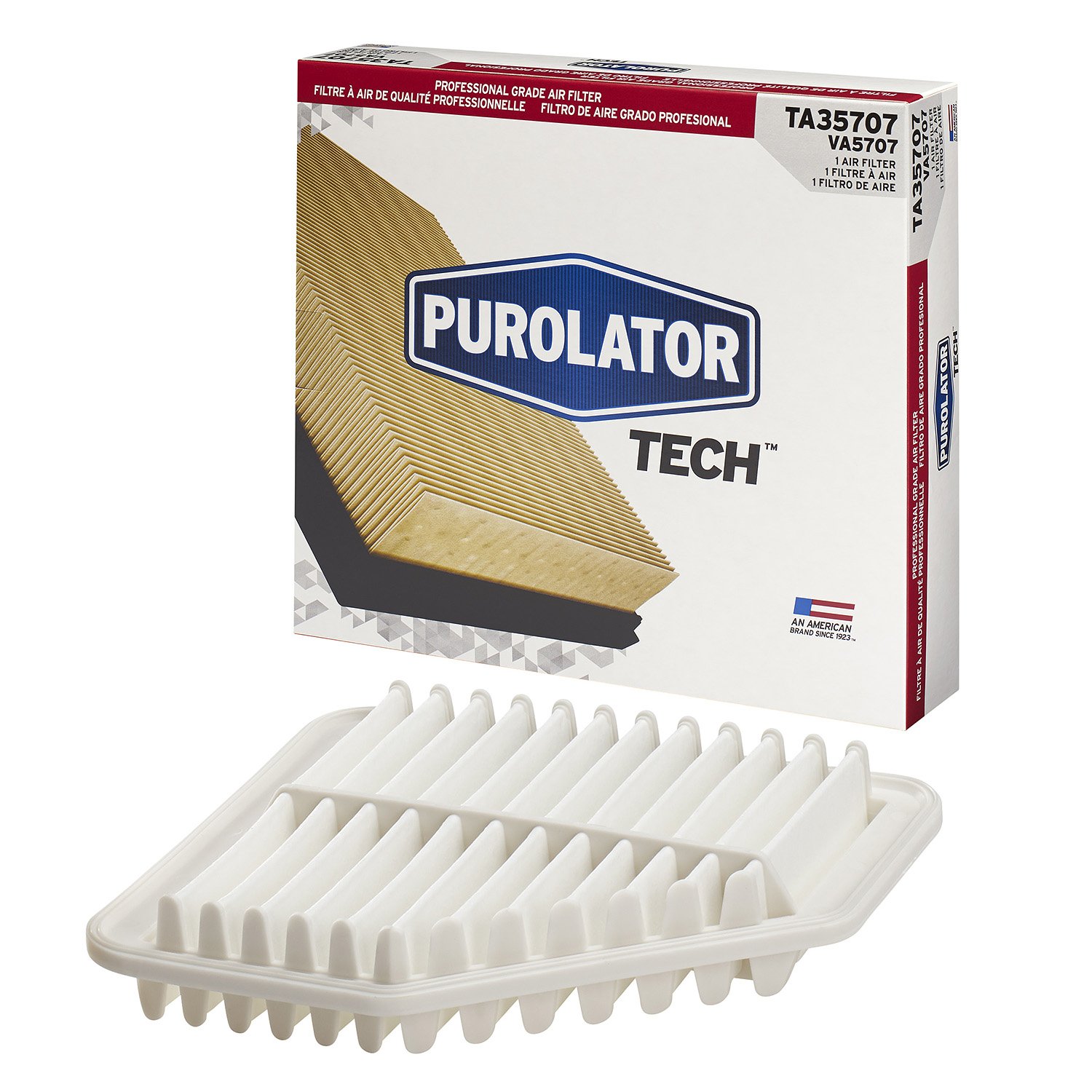 Purolator TA35707 PurolatorTECH Air Filter Replacement - High Performance Engine Air Filter for Cars & Trucks | Perfect for Daily Commuting & Off-Road Adventures