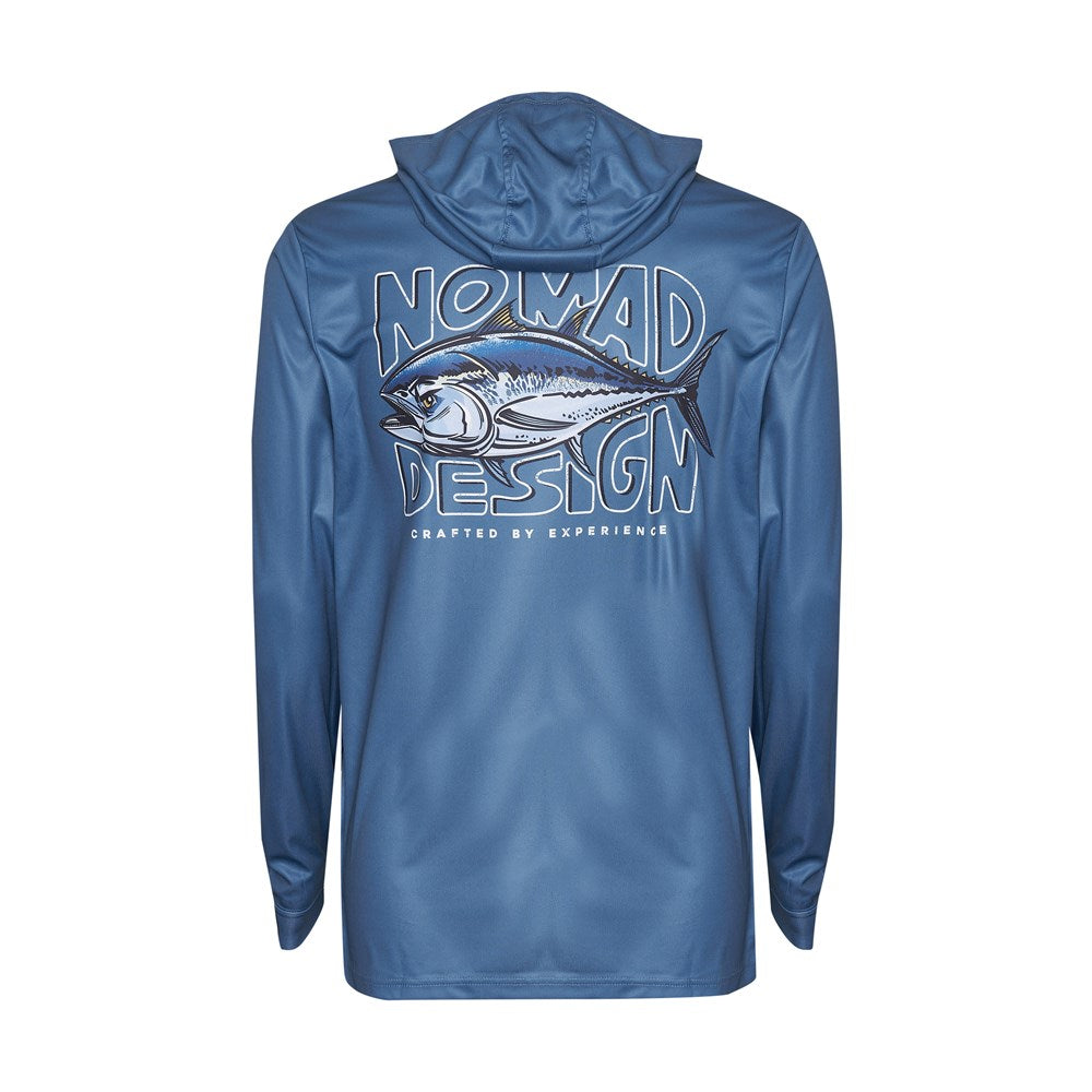 Tech Fishing Shirt with Hood - Breathable UV Protection Performance Wear for Anglers | Ideal for Saltwater Fishing, Boat Trips & Outdoor Adventures