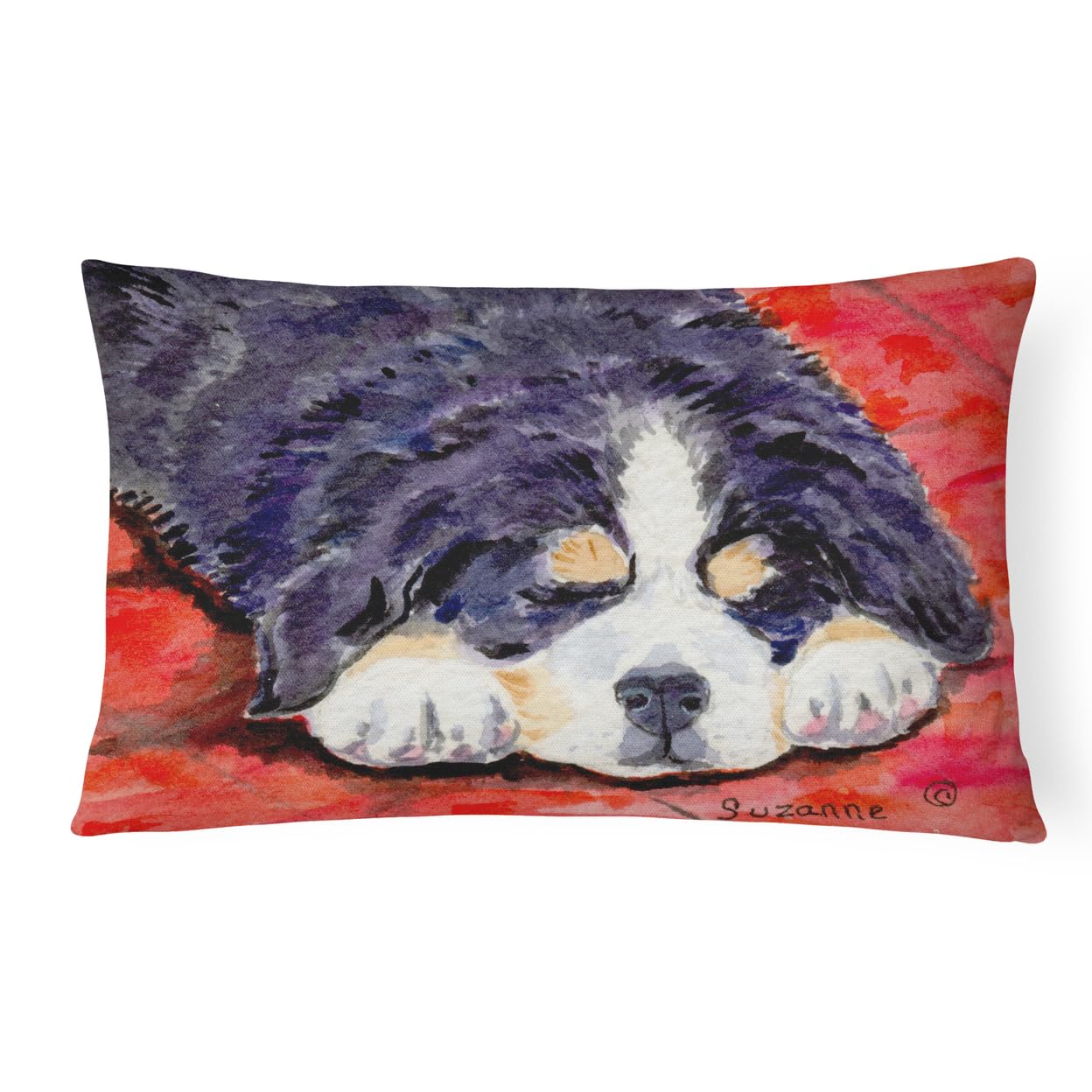 Bernese Mountain Dog Decorative Pillow - Indoor Outdoor Use for Couch, Bed, Patio