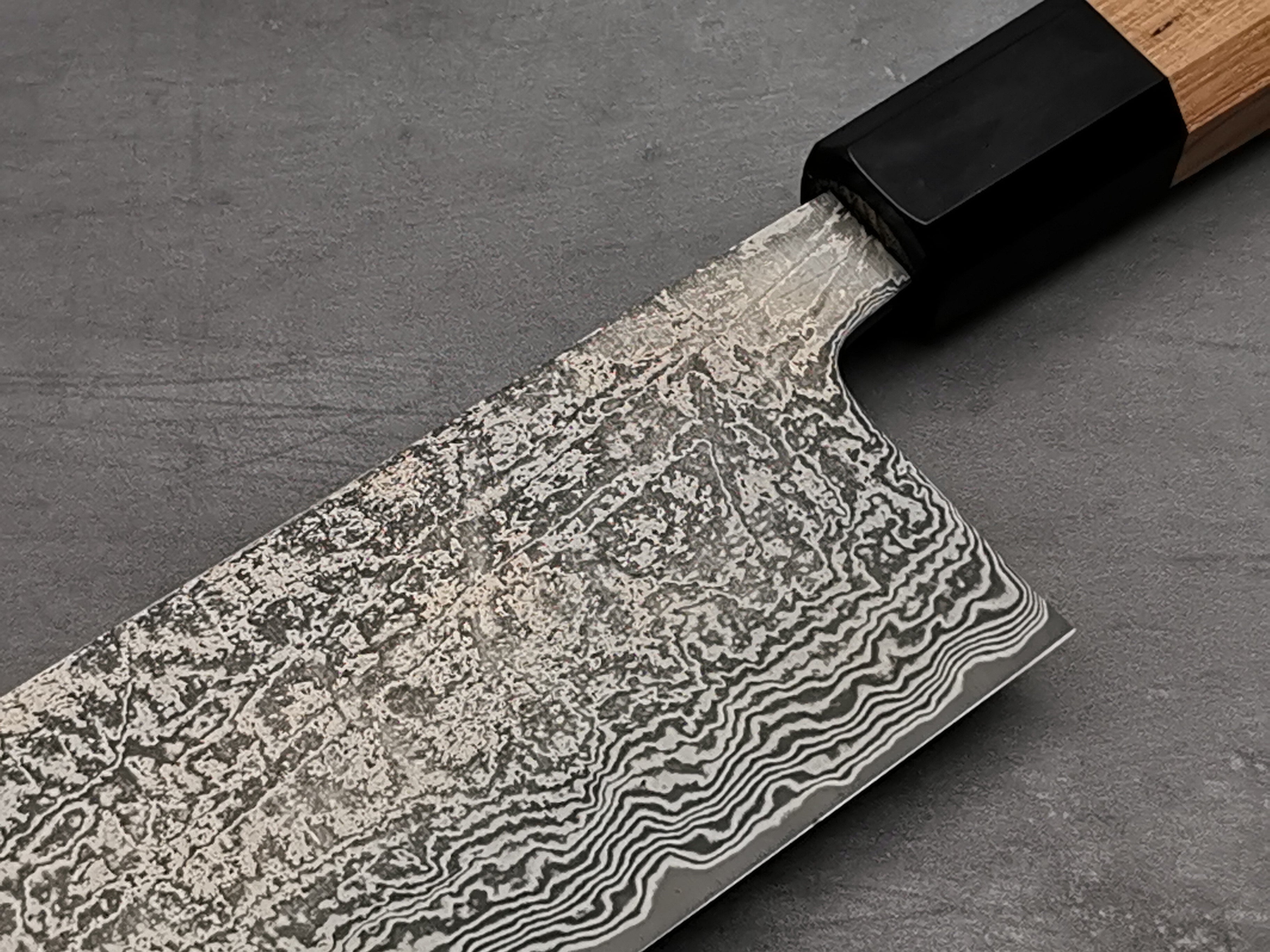 Shiro Kamo SG2 Damascus 180mm Nakiri Japanese Chef Knife - Premium Kitchen Knife for Slicing Vegetables, Fruits & Herbs - Perfect for Home Cooks & Professional Chefs