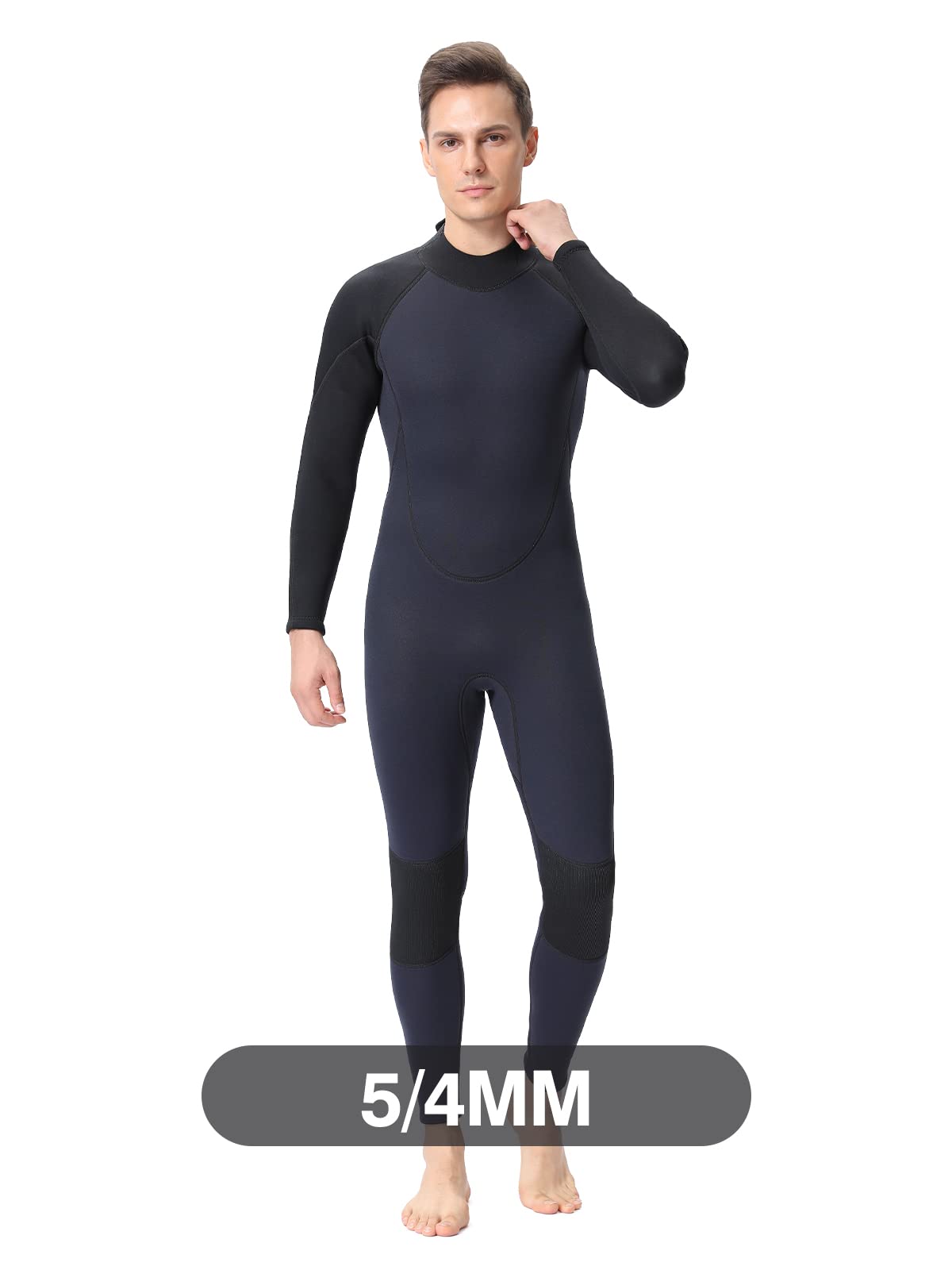 FLEXEL One Piece Full Body Wetsuit for Men & Women - 3mm/3/2mm/5/4mm Neoprene Thermal Swimsuits - Cold Water Diving, Surfing, Swimming & Snorkeling Gear - Perfect for Ocean Adventures, Water Sports & Winter Swimming