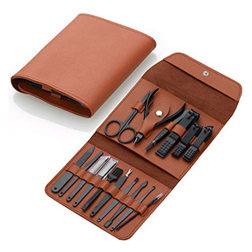 **SERDAS 16-Piece Professional Stainless Steel Nail Clipper Set – Manicure & Pedicure Tools Kit for Home, Salon, Travel – Perfect Gift for Nail Care Enthusiasts**
