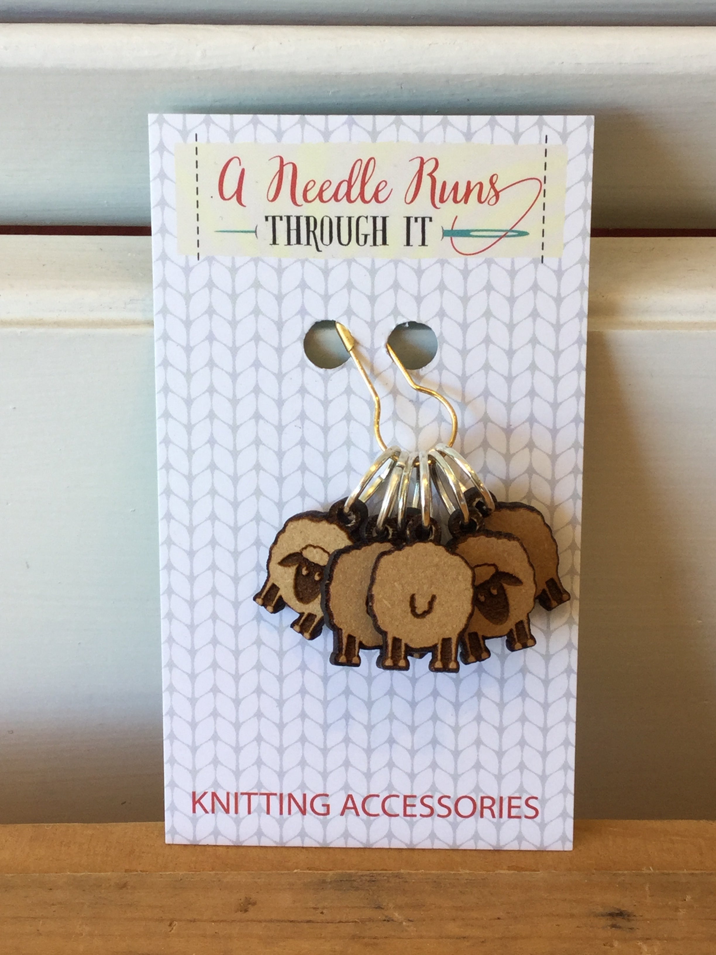 High-Quality Stitch Markers for Knitting & Crocheting - Perfect for Counting Rows & Stitches - A Needle Runs Through It