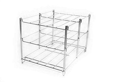 3-Tier Oven Rack Organizer - Space Saving Baking Pan Holder for Cookies, Pies & Roasts - Perfect for Kitchens, Bakeries & Restaurants