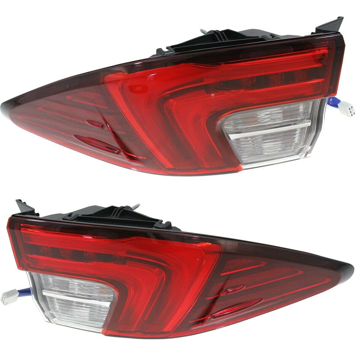2-Pack LED Tail Lights Lamps - Left & Right Side Replacement for Enhanced Visibility & Safety - Perfect for Night Driving & Car Customization