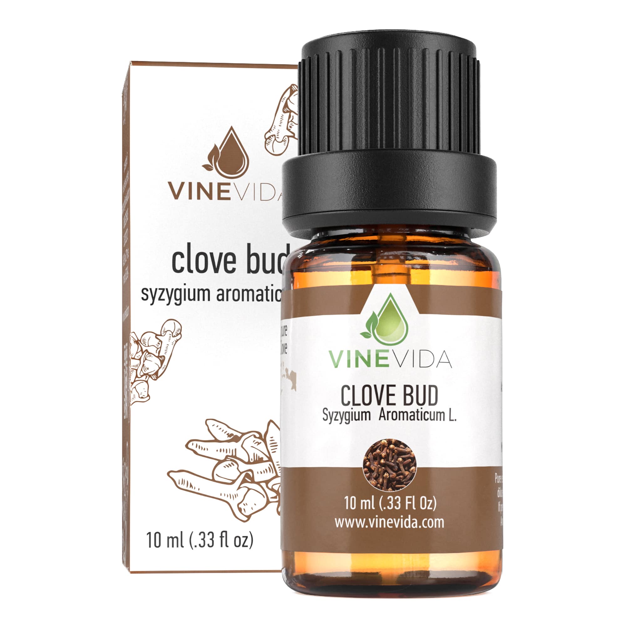 10 mL Pure Clove Bud Essential Oil - Prefilled Bottle for Aromatherapy, DIY Skincare & Natural Home Fragrance