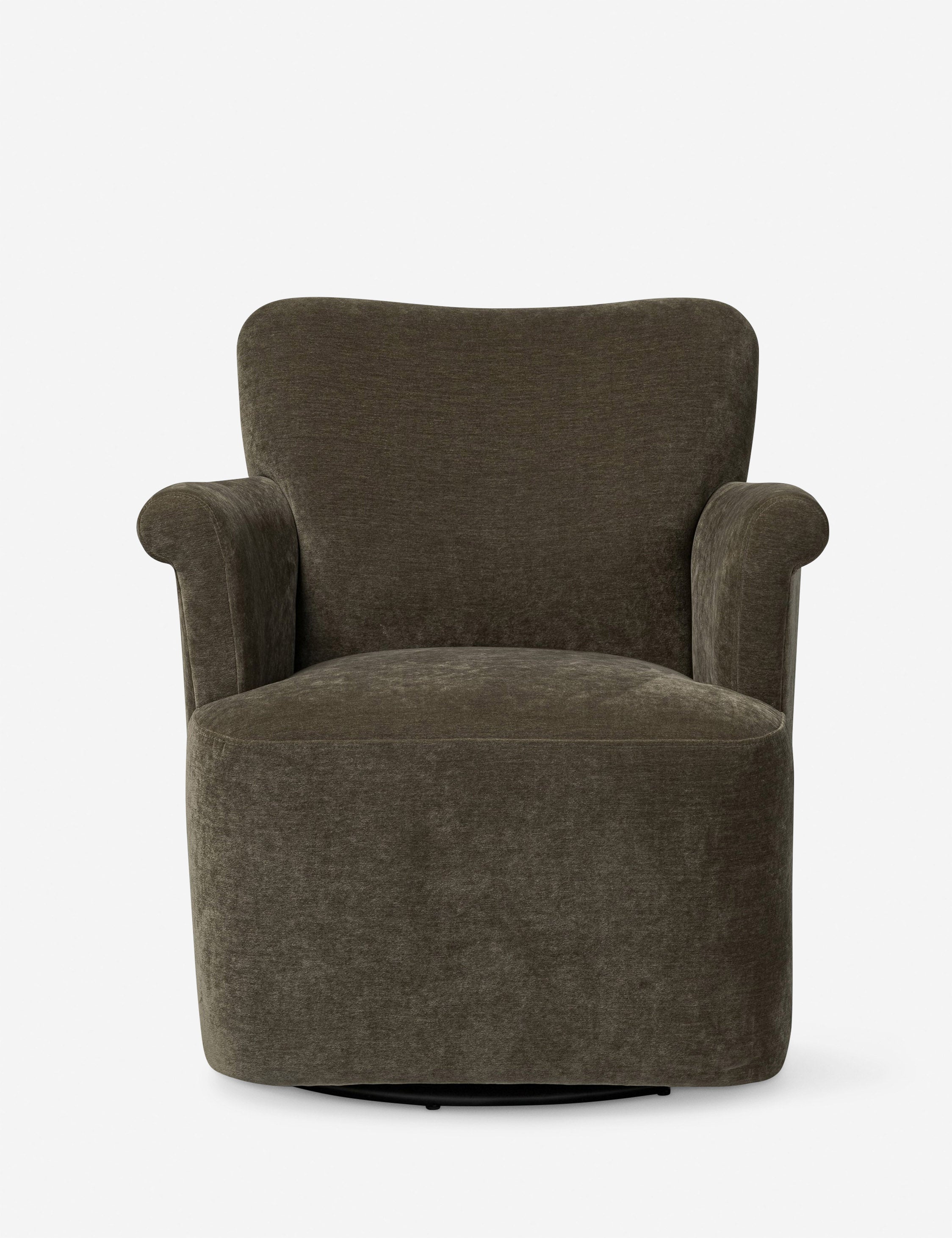 Amber Lewis x Four Hands Camellia Swivel Chair - Modern Rotating Accent Chair for Living Room, Bedroom, or Office