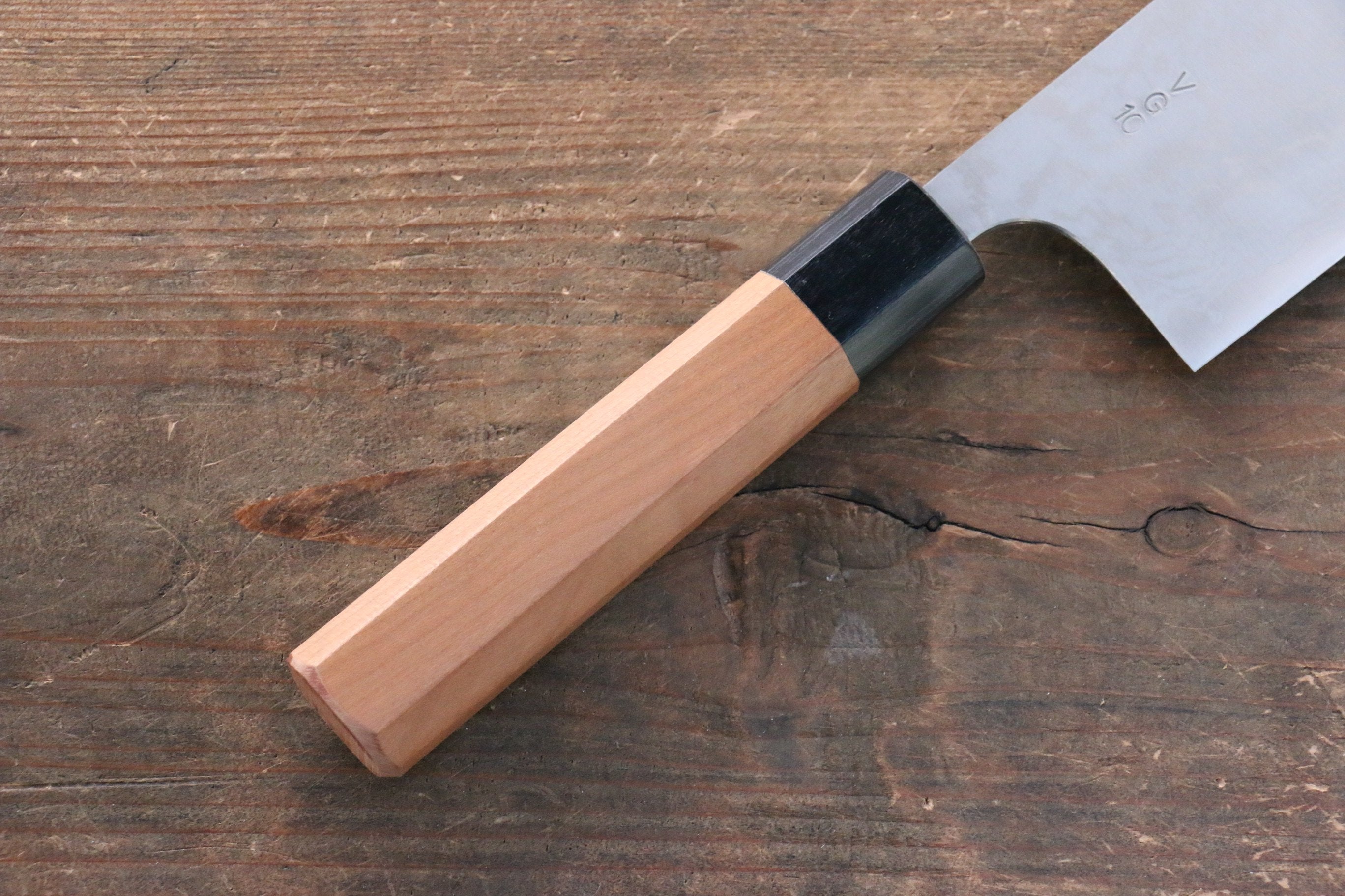 VG10 Damascus Nakiri Knife 165mm - Japanese Chef Knife with Cherry Blossom Handle - High Carbon Stainless Steel Blade for Precision Vegetable Cutting - Perfect for Sushi, Asian Cuisine & Home Cooking