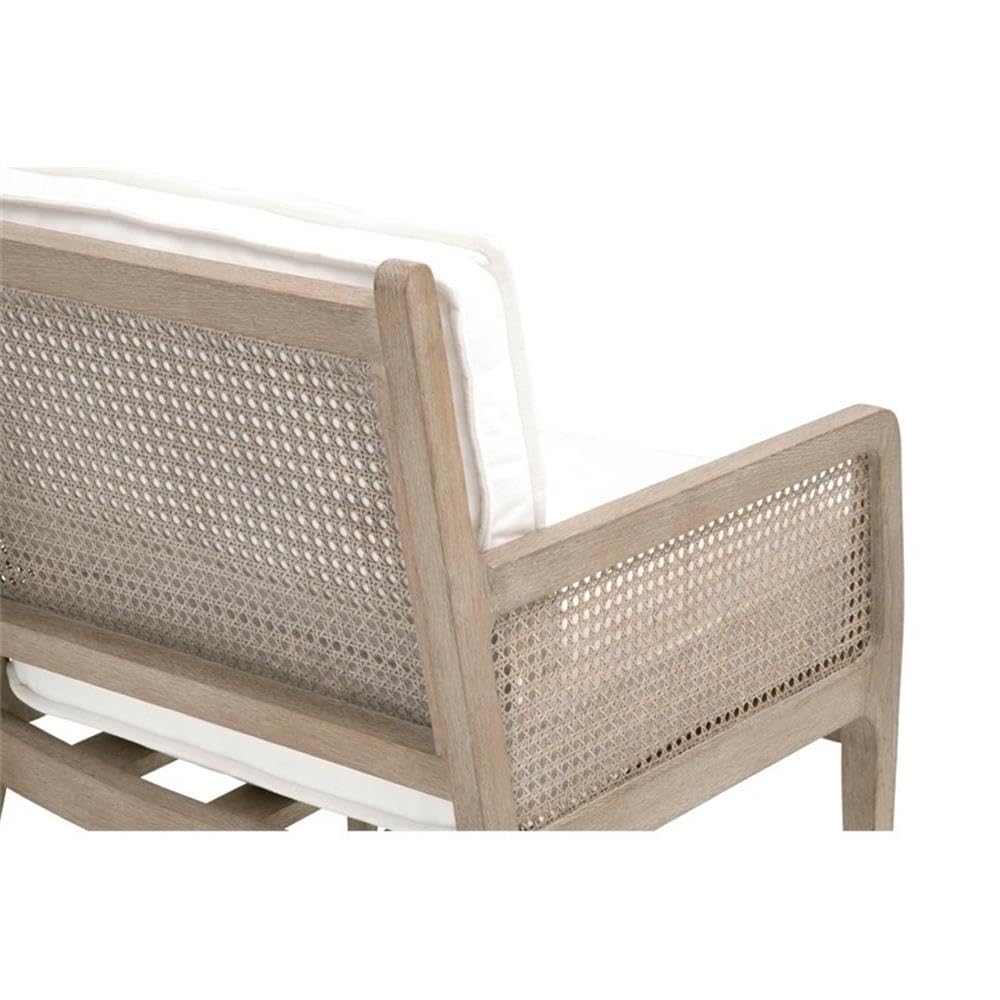 Star International Furniture Stitch & Hand Leone Wood Club Chair in Gray - Mid-Century Modern Accent Chair for Living Room, Lounge & Office - Comfortable Upholstered Armchair with Solid Wood Frame