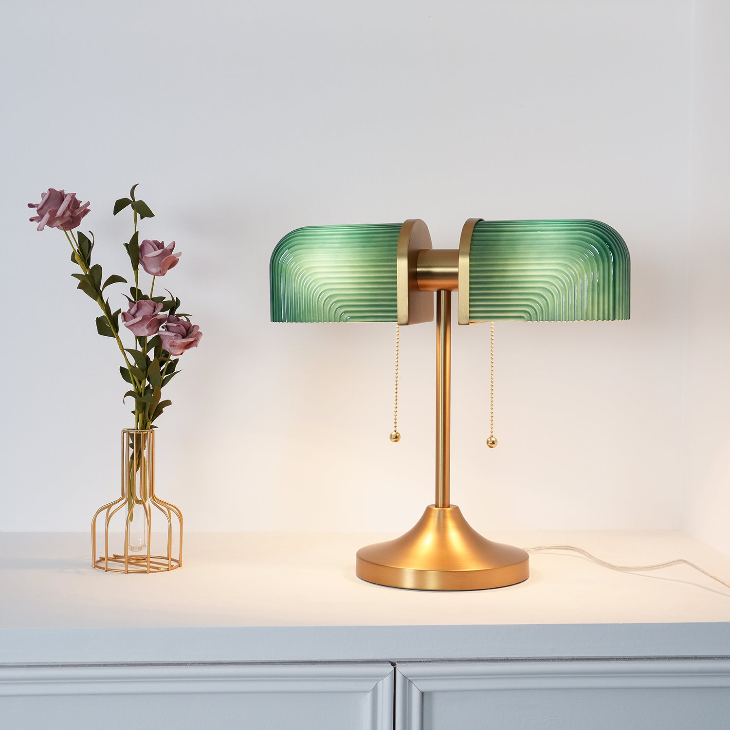 Ashby Table Lamp - Modern LED Desk Light for Home Office, Bedroom & Living Room - Stylish Nightstand Lamp with Adjustable Brightness for Reading & Relaxation