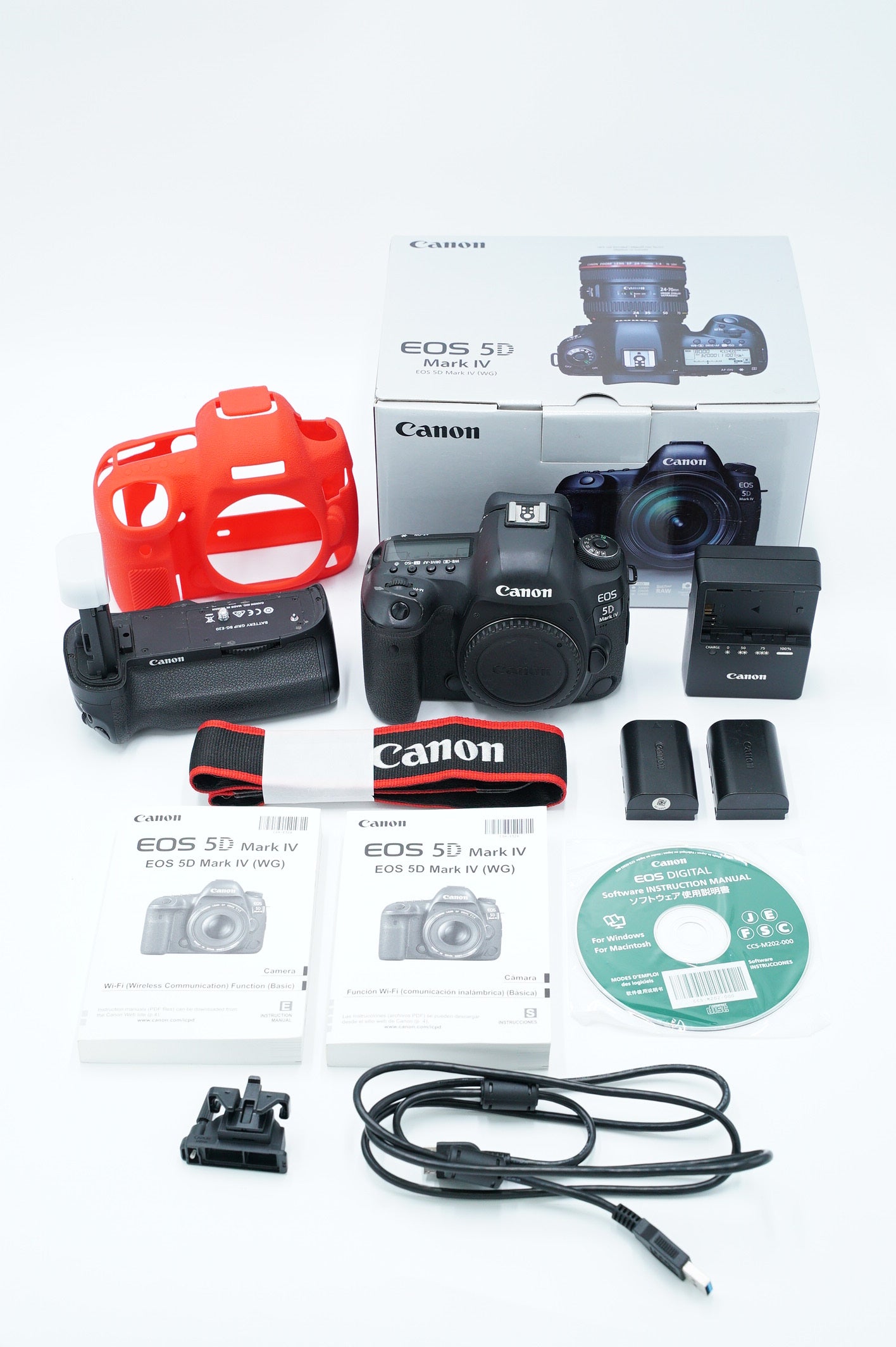 Canon EOS 5D Mark IV DSLR Camera Body (Used) with BGE20 Battery Grip - Professional Full Frame Photography for Wedding, Portrait & Landscape Shooting