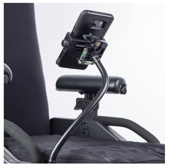 MOGO Adjustable Gooseneck Phone Mount Stand - Medium Arm with QuickClick Release for iPhone, Samsung & Smartphones - Perfect for Desk, Car & Video Calls