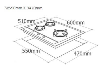 **60cm Built-in Smart WiFi Induction Cooker Hob - Mw360G | Remote Control & Energy Efficient for Modern Kitchens**