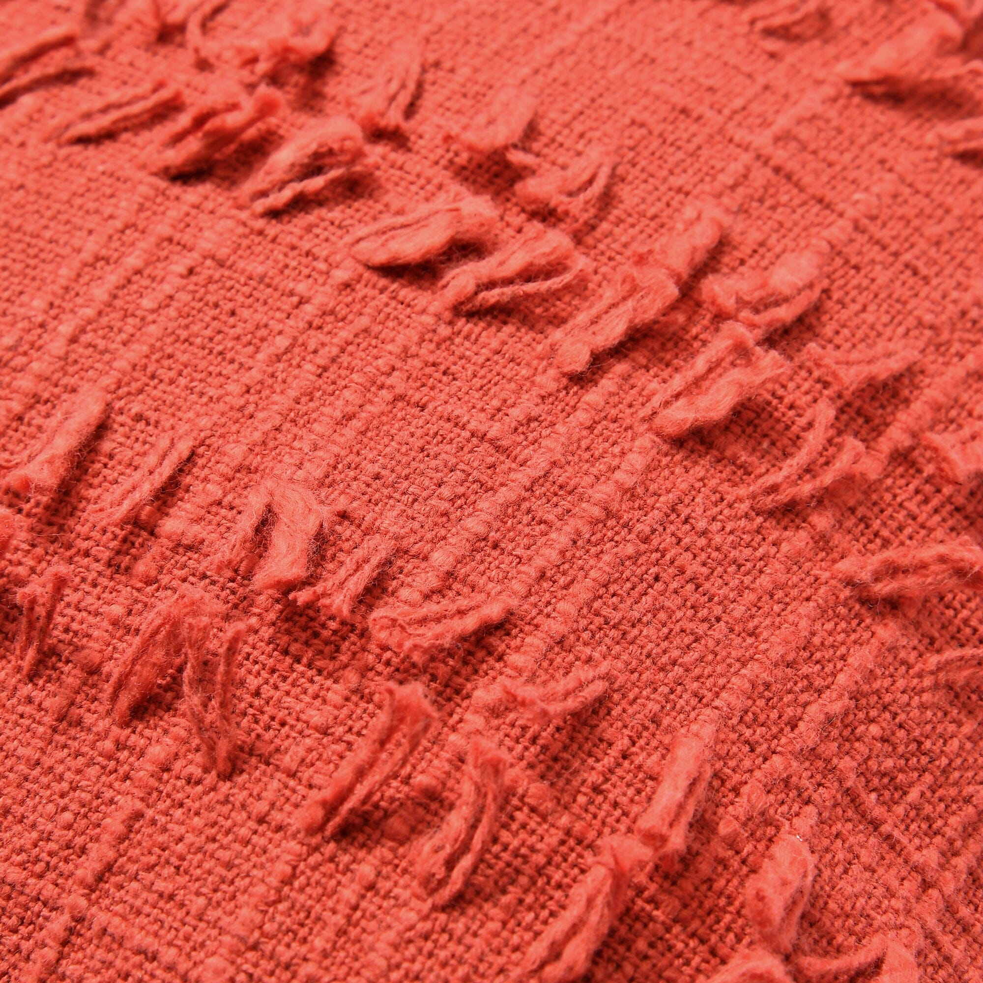 Premium Jacquard Cushion Cover 18x18 Inches - Soft Orange Decorative Pillow Case for Sofa, Bed & Home Decor - Luxury Textured Throw Pillow Cover for Living Room, Bedroom & Office