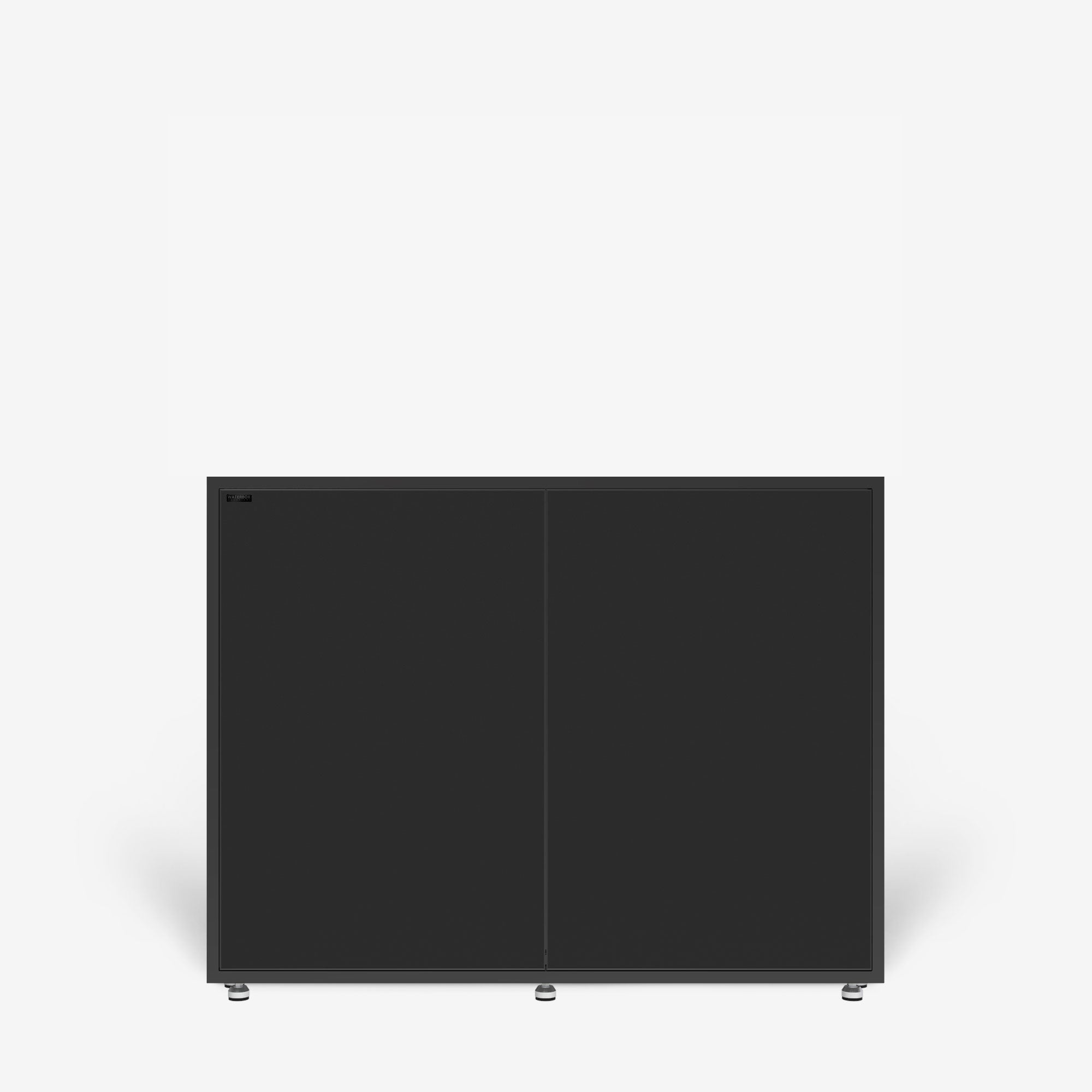 Pre-Assembled MarineShield 4825 Saltwater Aquarium Cabinet with Glass Sump - Black | Perfect for Reef Tanks & Saltwater Fish Setups
