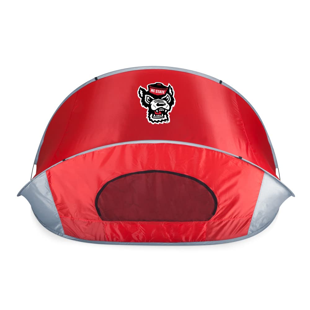 PICNIC TIME NCAA Georgia Tech Yellow Jackets Manta Portable Beach Tent - Pop Up Sun Shelter for Outdoor, Camping & Picnics (Gray with Black Accents) - Perfect for Beach Days, Tailgating & Family Outings