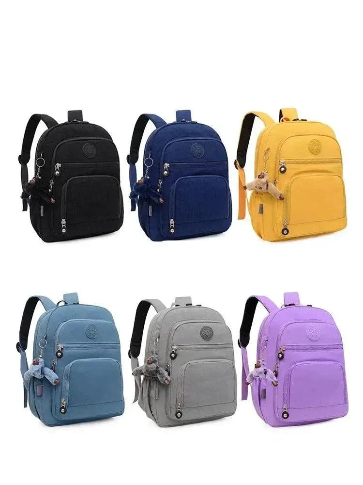 Stylish Korean Multi-Layer Backpack for Women & Men - Durable Travel Hiking School College Laptop Bag - Perfect for Commuting, Outdoor Adventures & Daily Use
