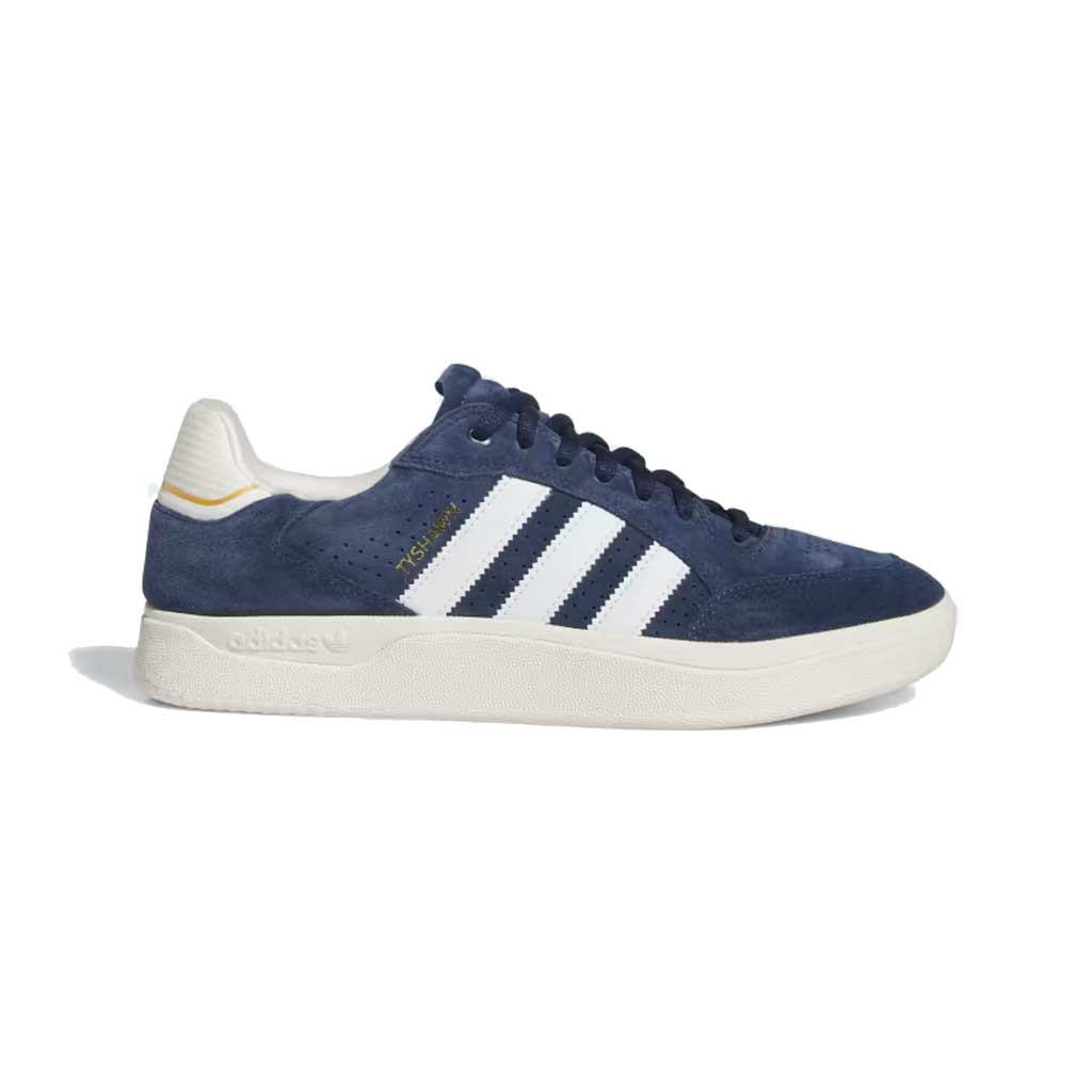 Adidas Tyshawn Low Sneakers - Collegiate Navy, Cloud White & Chalk White Colorway | Men's Casual Shoes for Walking, Running & Everyday Wear